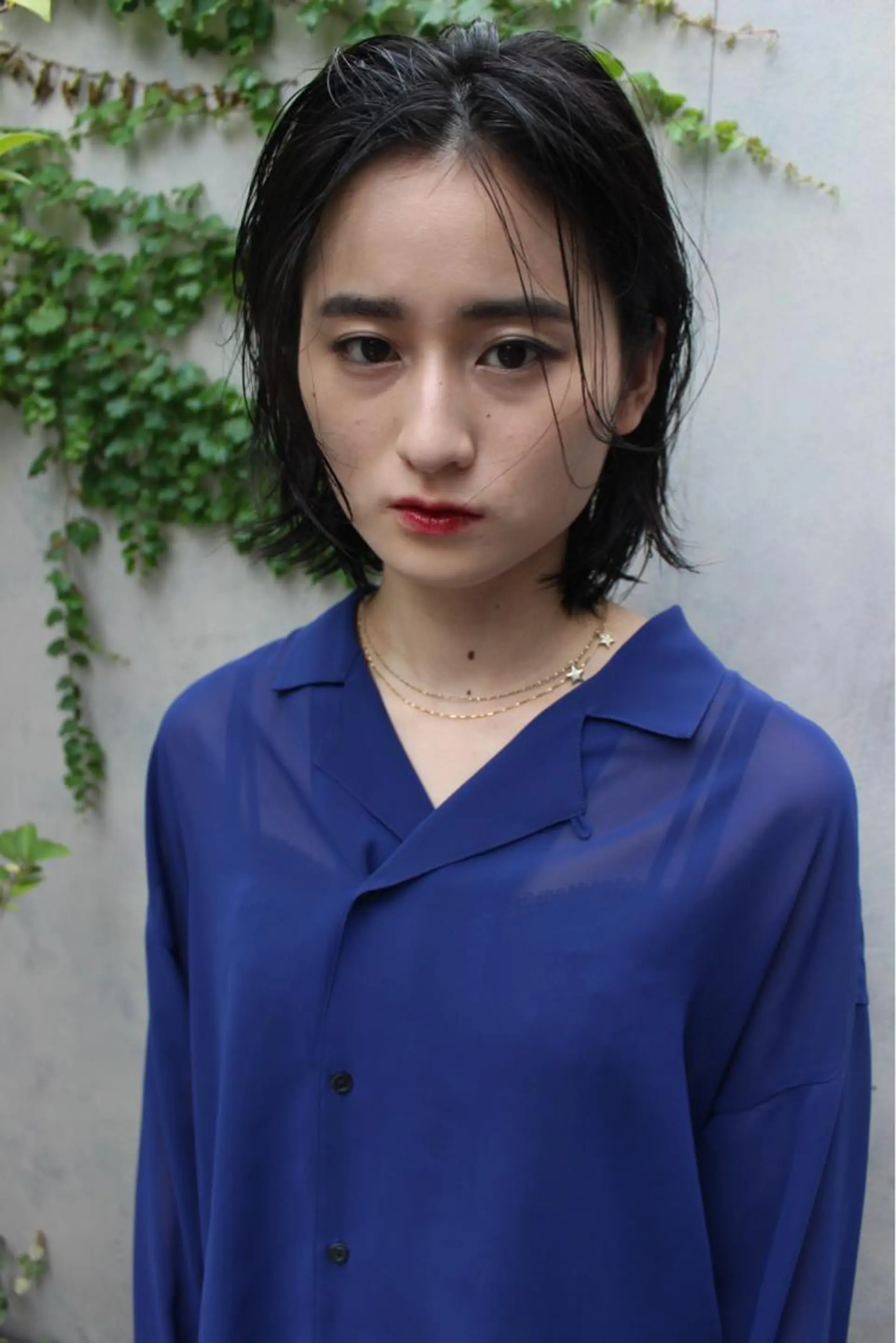 ミディアム カラー カット ヘアカラー トリートメント 桑原 菜摘のヘアスタイル