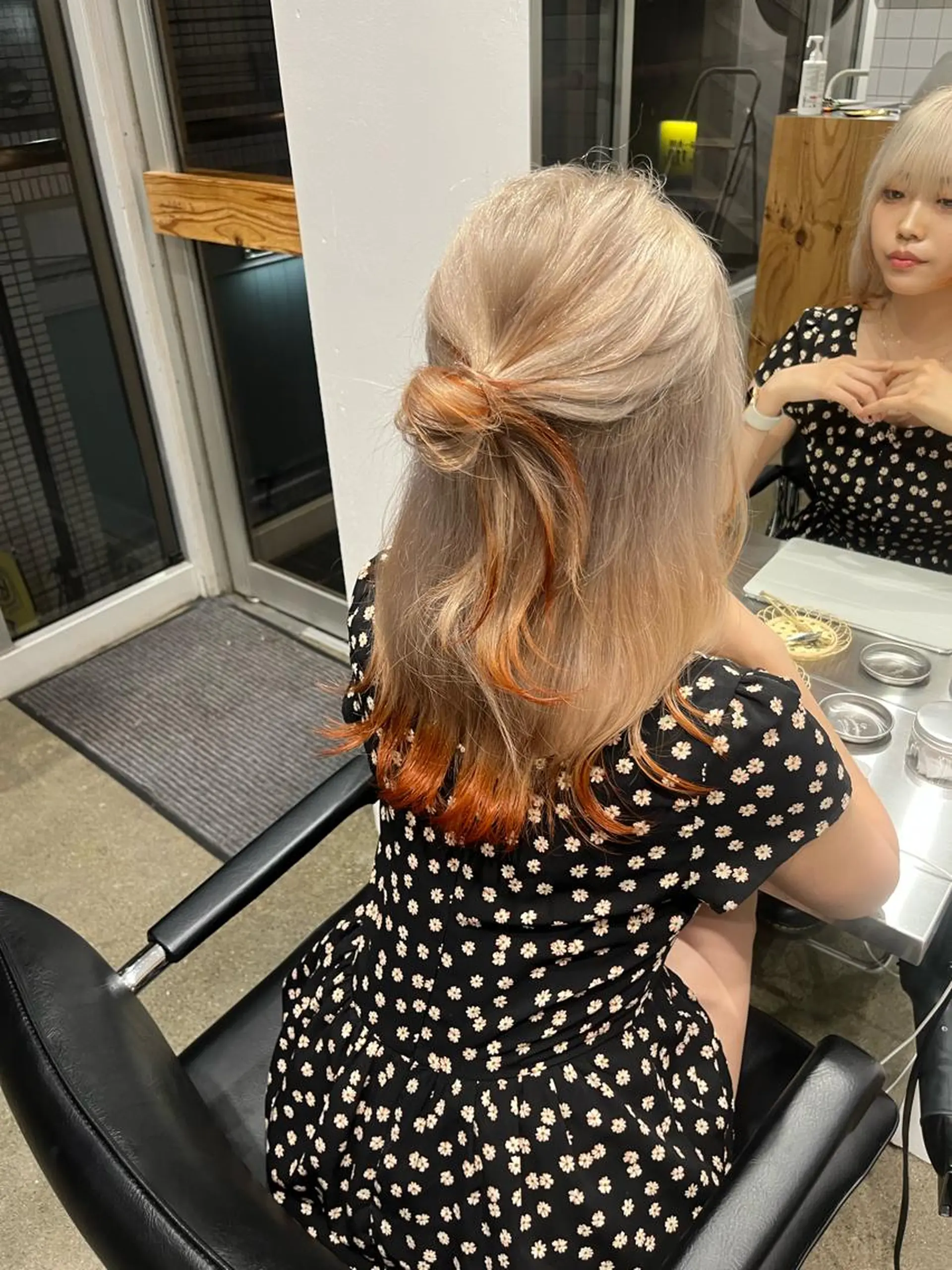 ミディアム カラー 新宿 似合わせカラー HINAのヘアスタイル