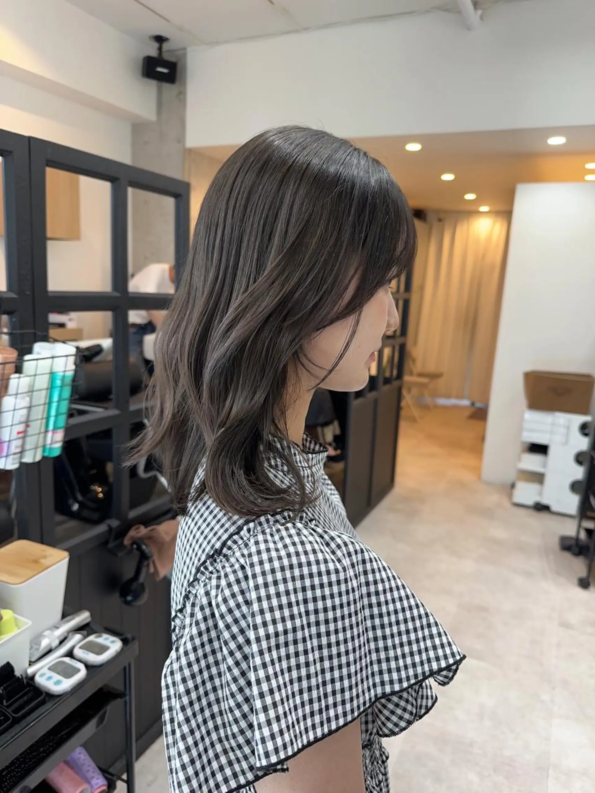 ミディアム ヘアカラー トリートメント ✨透明感カラー 恵比寿HAYATO✨のヘアスタイル