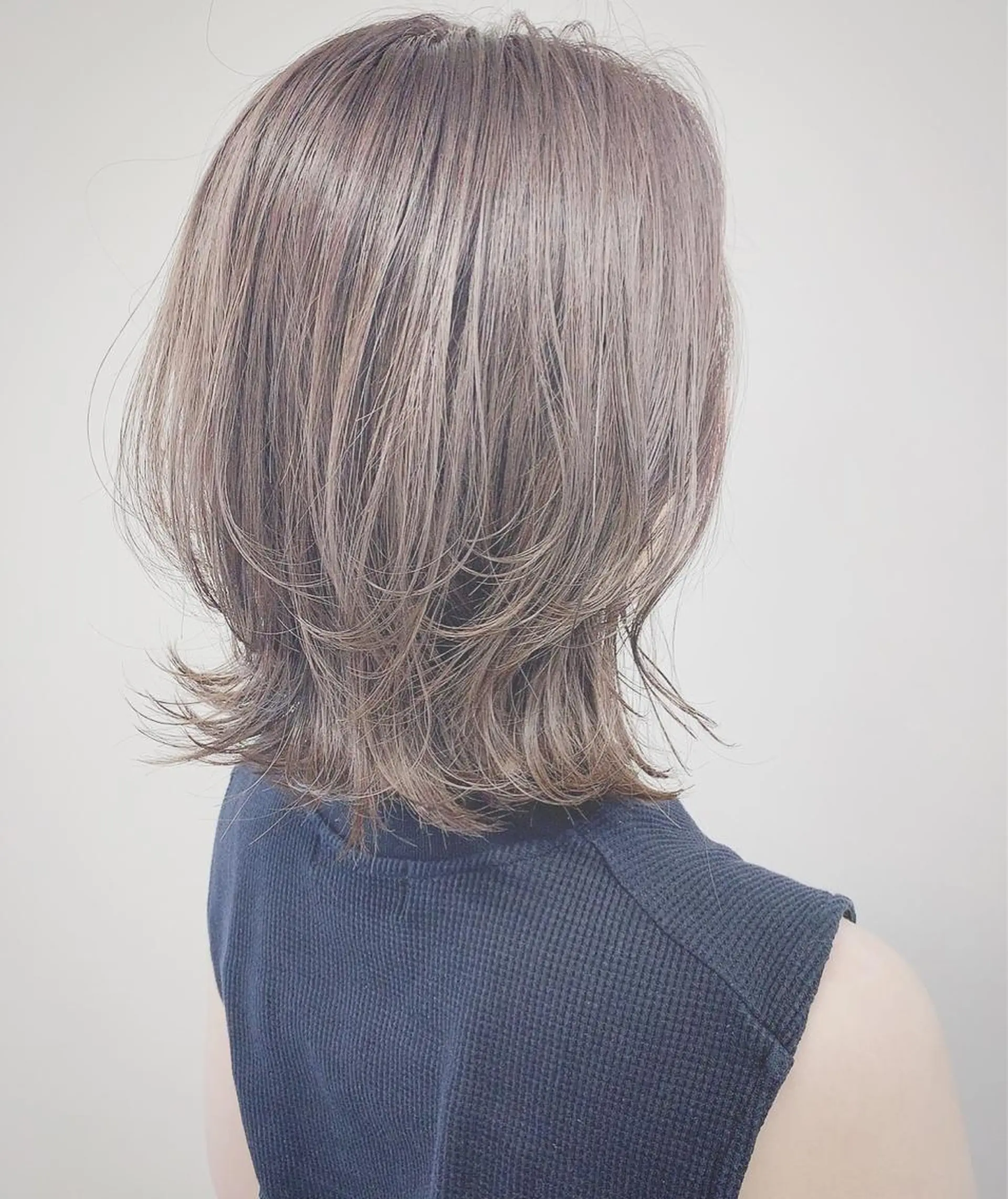 ミディアム カラー 🔵暗髪　特化🔵 梅田・増田のヘアスタイル