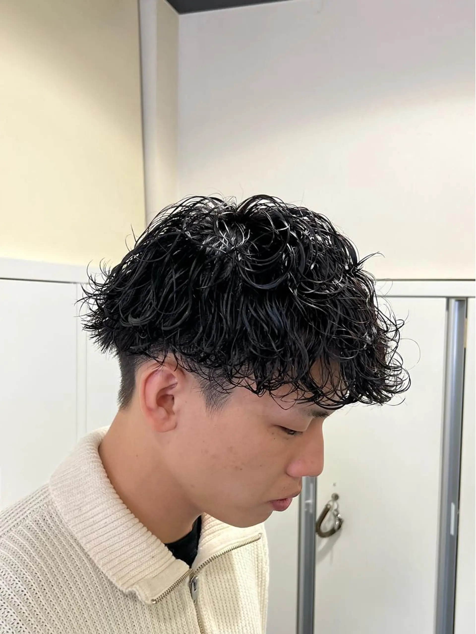 ショート パーマ メンズ メンズパーマ 波巻きパーマ 茅ヶ崎パーマ特化/ スパイラル/ハルキのヘアスタイル