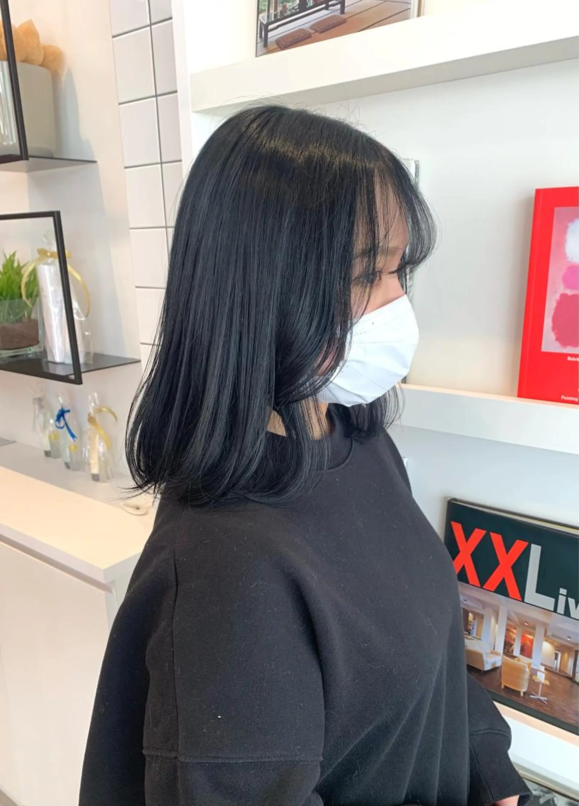 ミディアム ミディアムパーマ みなもと ちはるのヘアスタイル