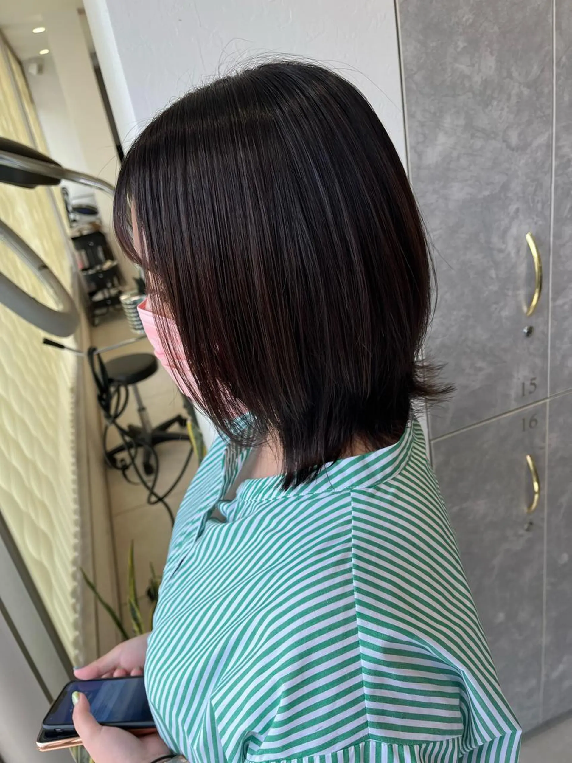 ミディアム 縮毛矯正 吹田 駿 髪質改善縮毛矯正のヘアスタイル