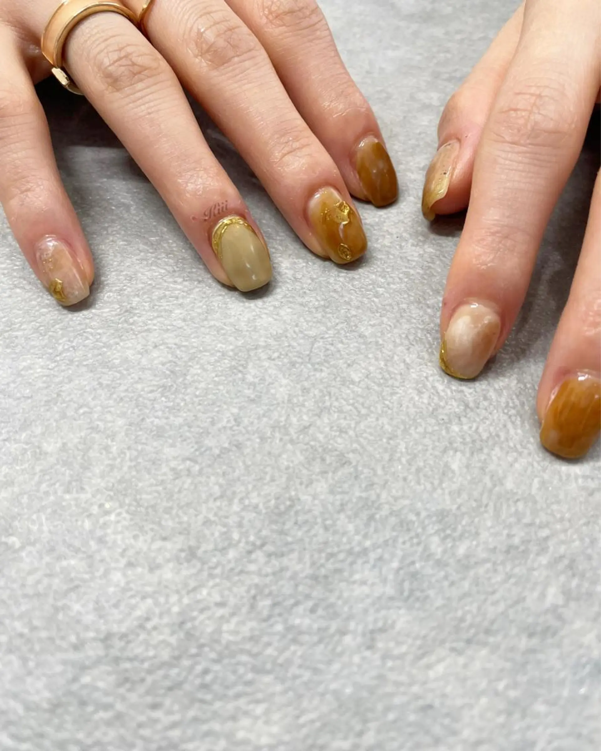 ネイル ハンドネイル フットネイル kiii.__ ✴︎*のネイルデザイン