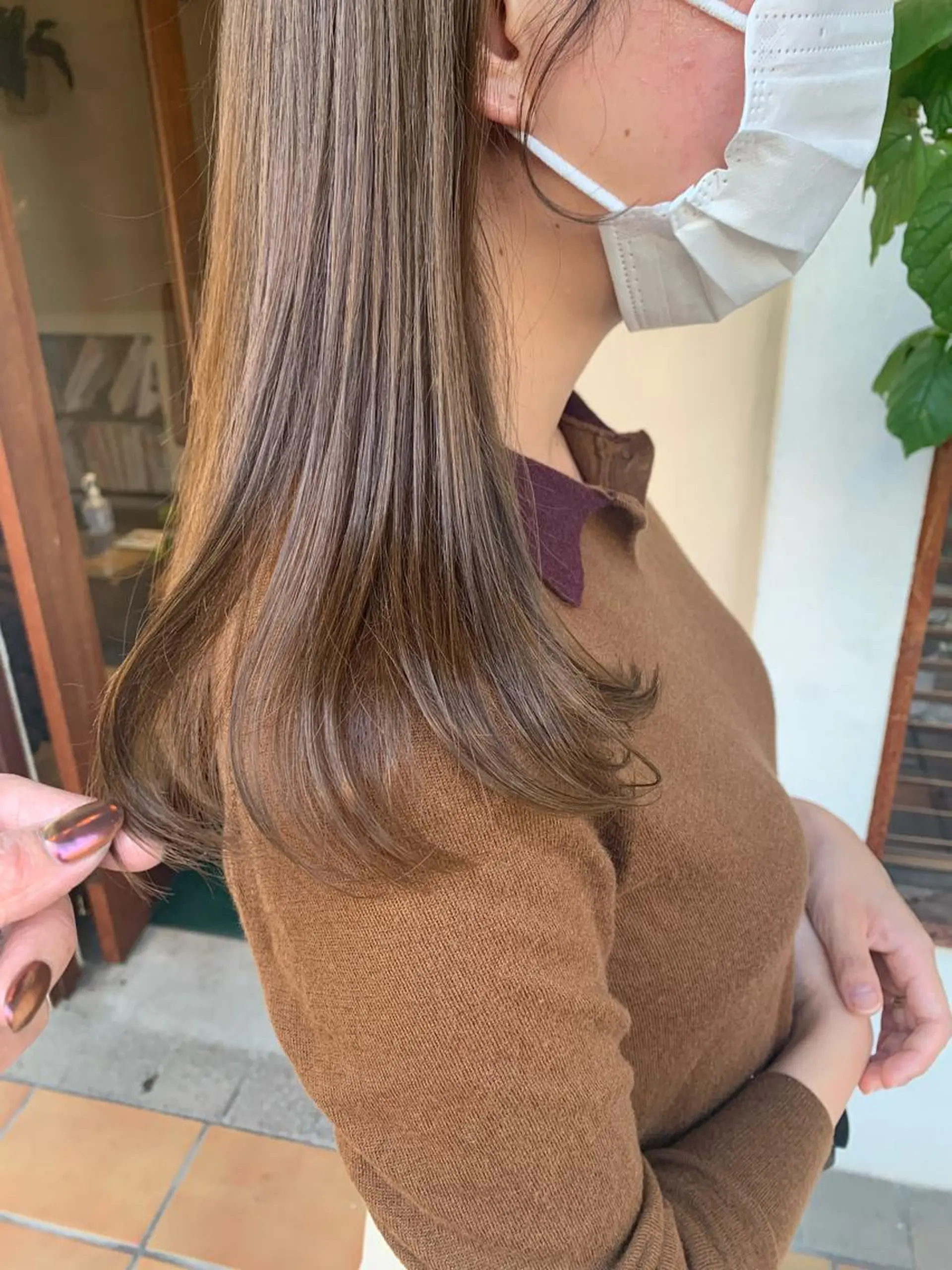 セミロング カラー ヘアアレンジ カット ヘアカラー トリートメント 中津/柔らかカラー/ ナガオ　イズミのヘアスタイル