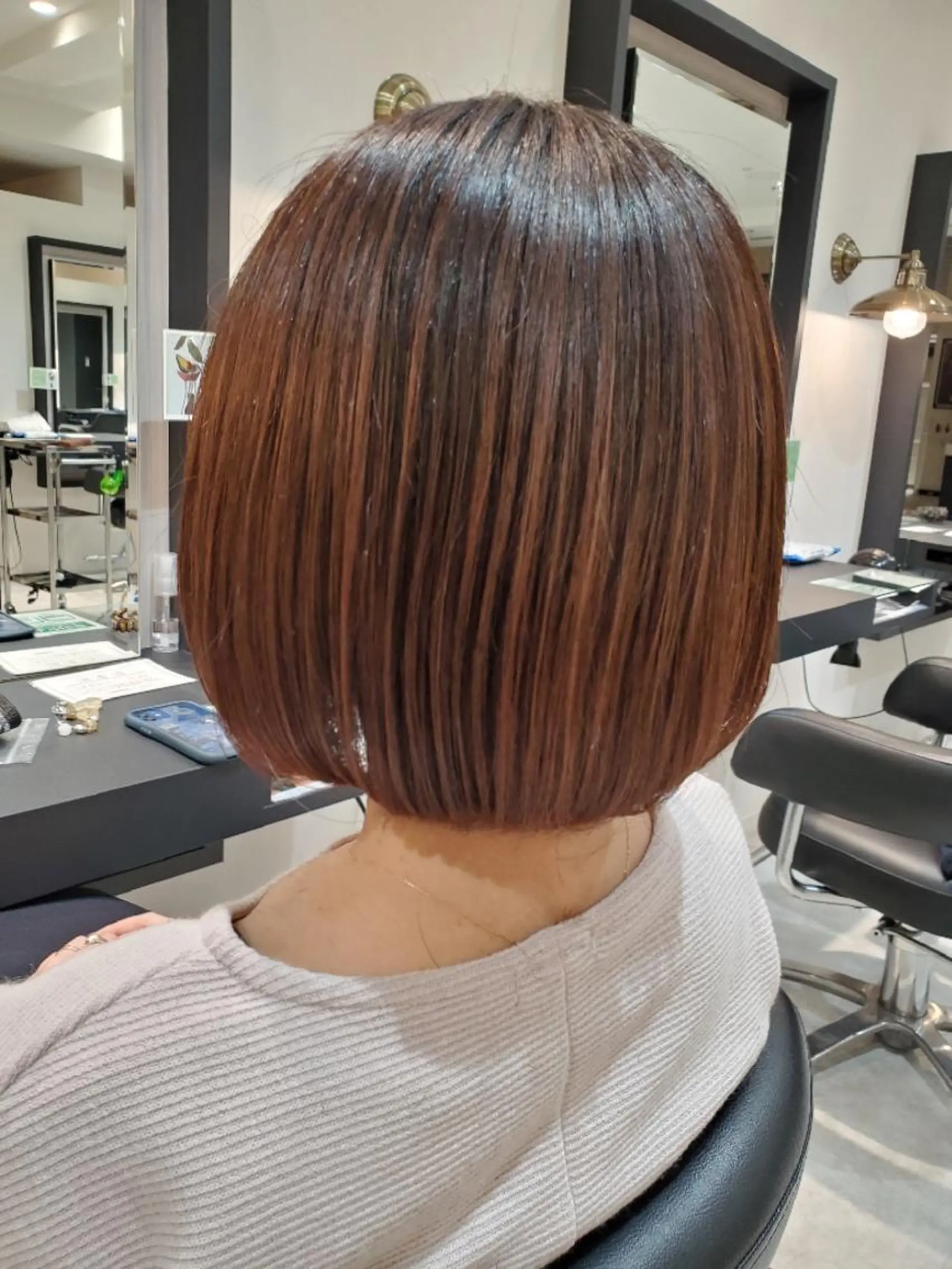 ショート ボブ クロードモネH2Oアヴェダ渋谷ヒカリエ店所属・はんだ さきえのヘアスタイル