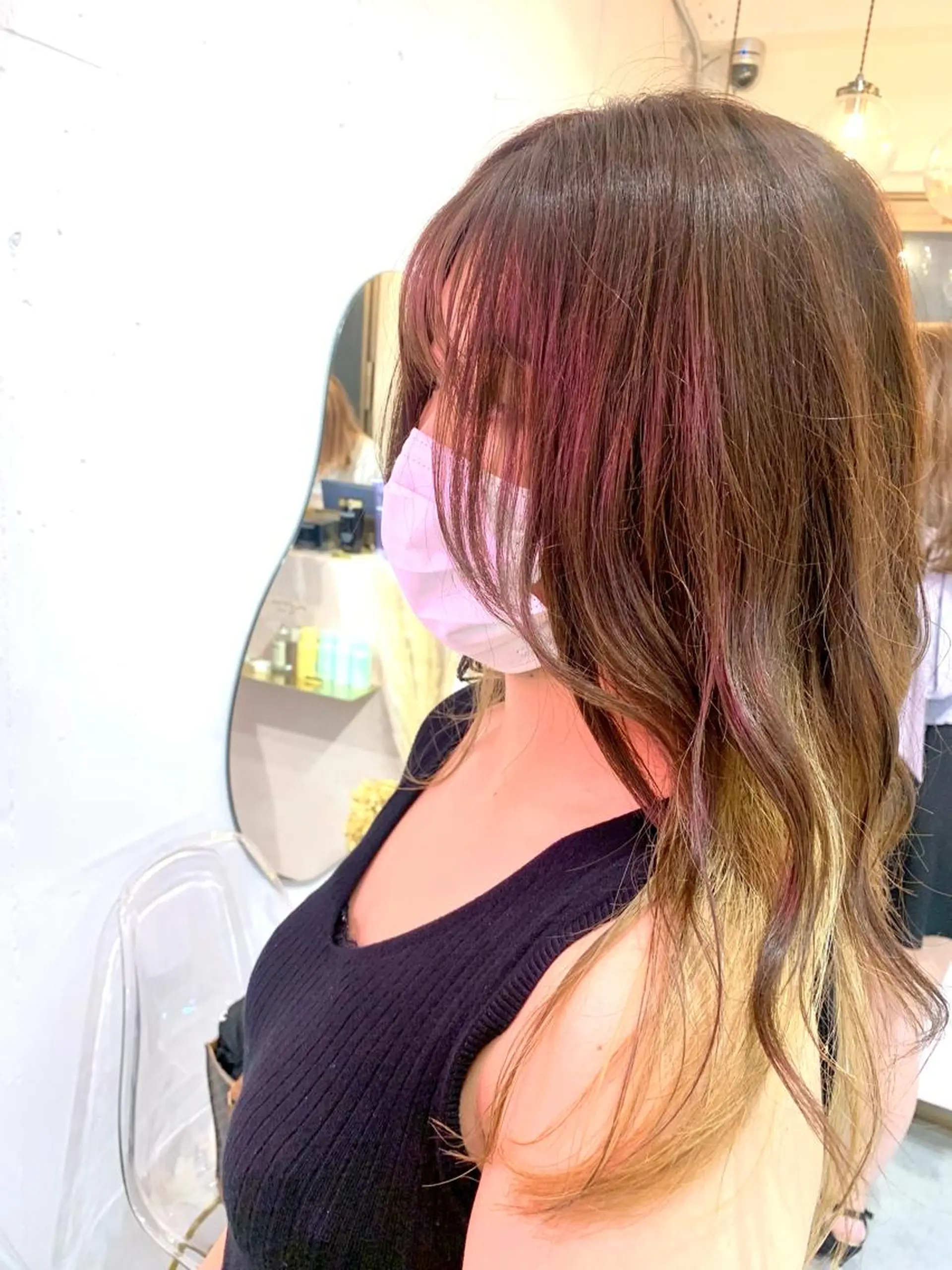 ミディアム 新宿/韓国レイヤー/ 顔周りカット松本美晴のヘアスタイル