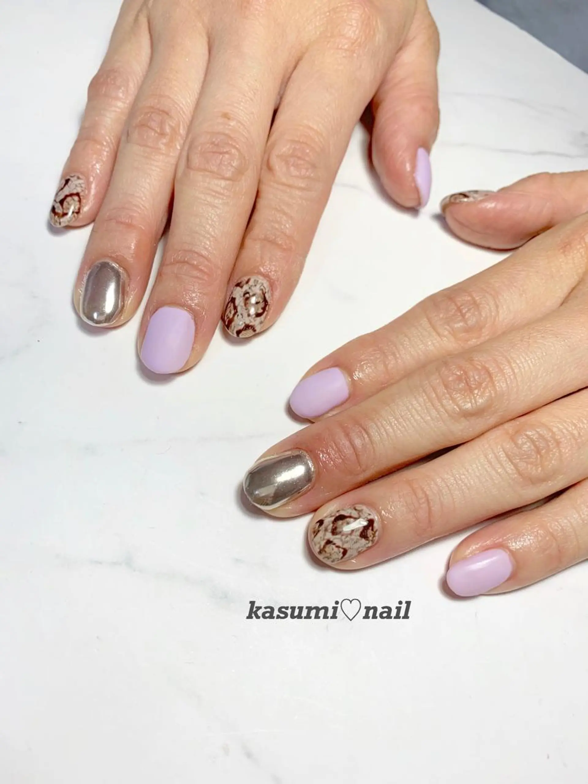 ネイル アートネイル フットネイル ジェルネイル ラメ(グリッター) ミラーネイル KASUMI♡ Nailのネイルデザイン