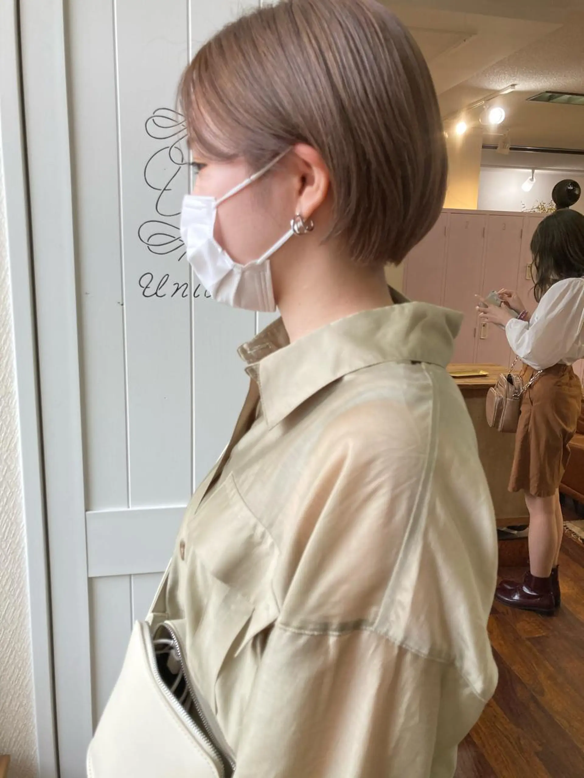 ショート カラー ブリーチ ボブ ショートヘア 小木曽智美 /ボブ/ショートのヘアスタイル