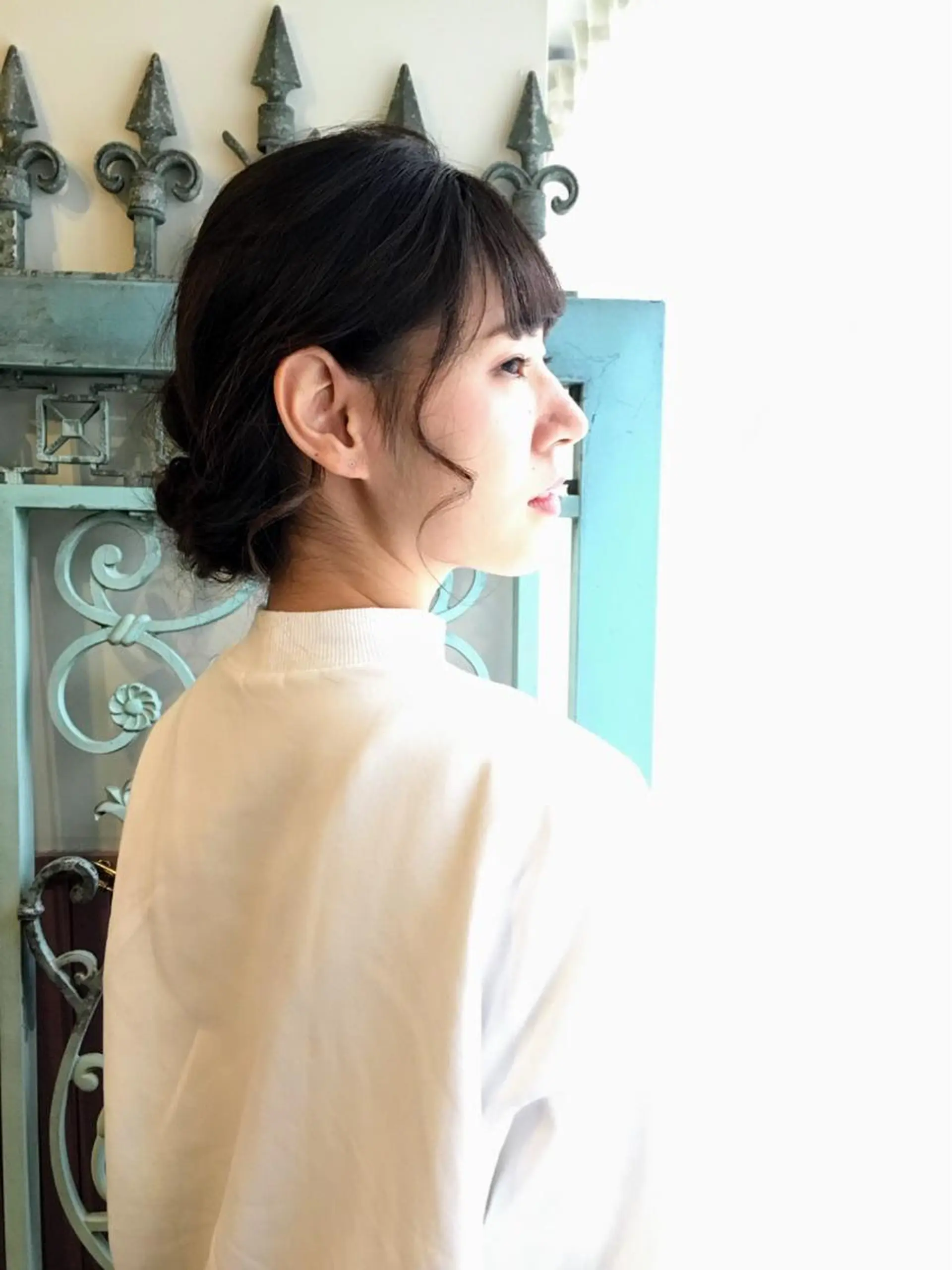 セミロング カラー パーマ ヘアアレンジ ヘアセット 表参道Lise おおいしおりのヘアスタイル