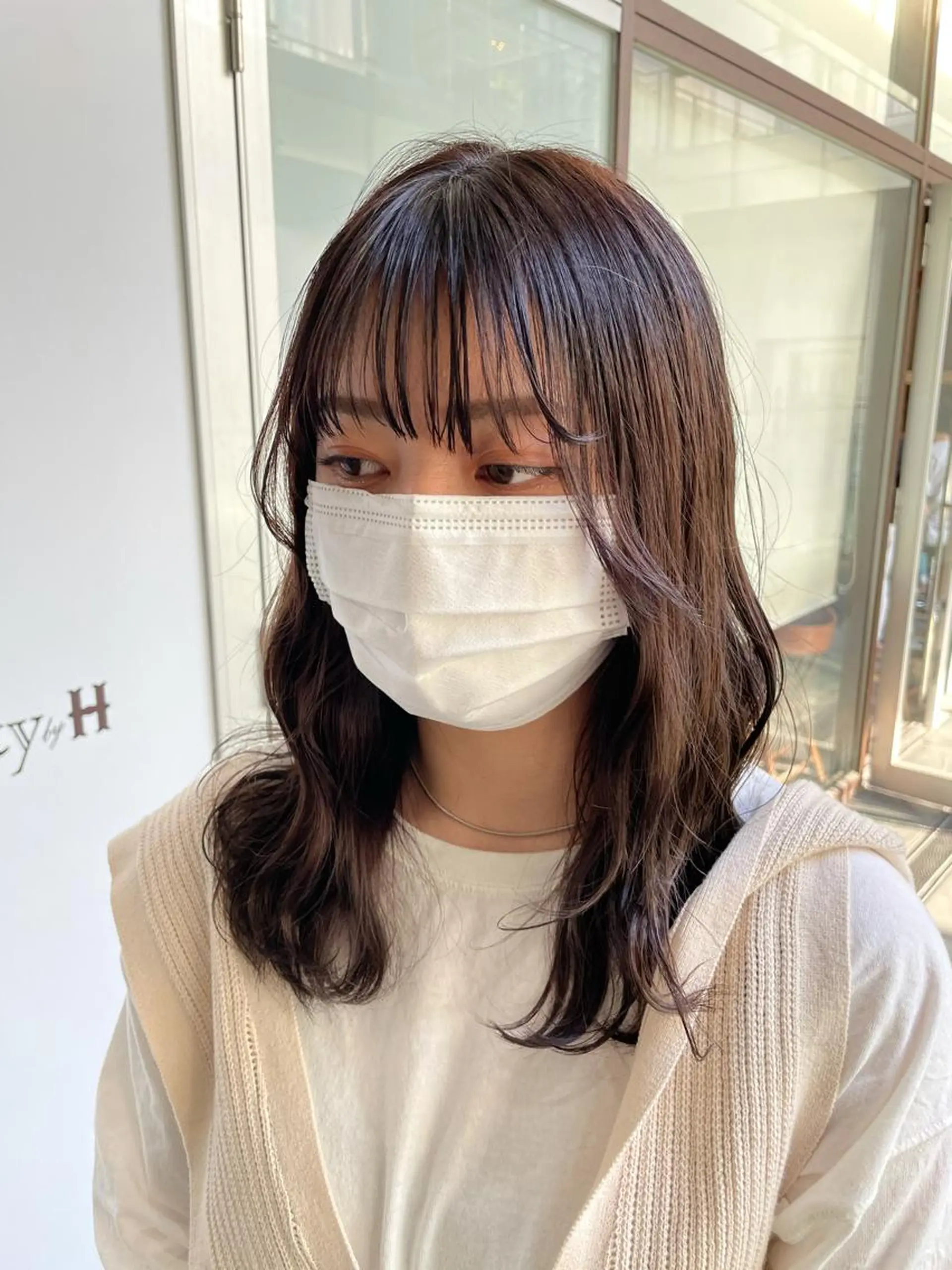 ミディアム 栄　mighty by H所属・不破一輝/栄/矢場町 ボブ/レイヤー/艶髪のヘアスタイル