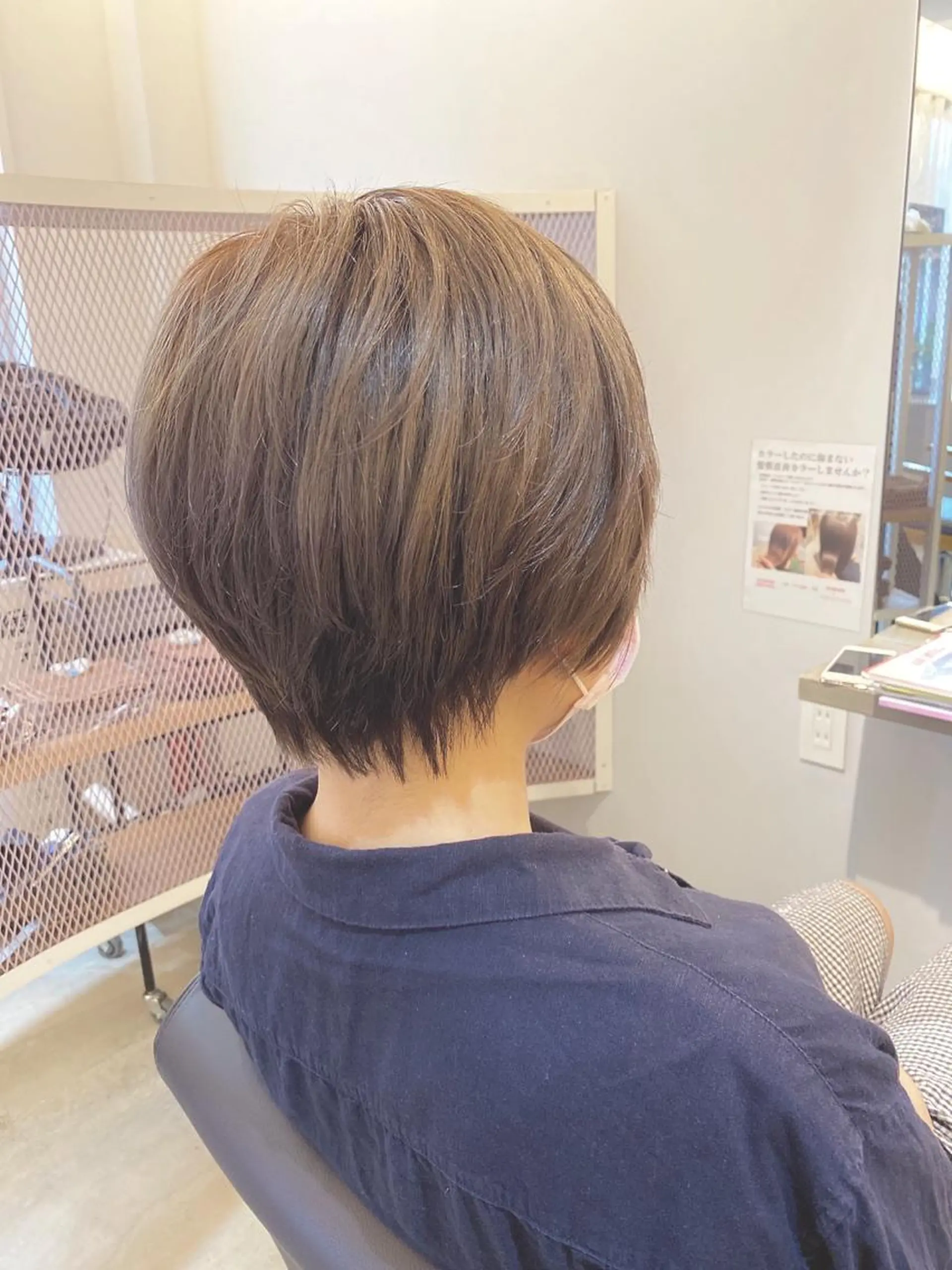 ショート 顔周りデザイン/ ママ美容師/濱ほのかのヘアスタイル