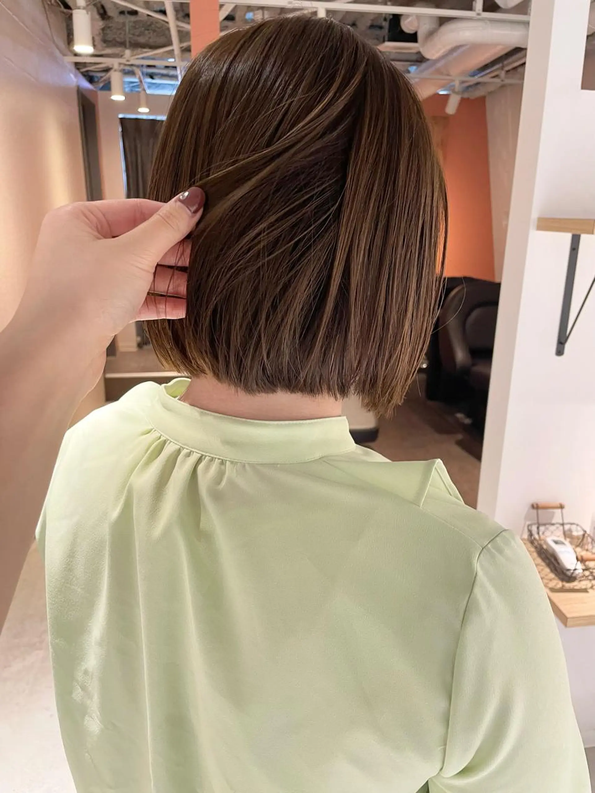 ミディアム カラー カット ヘアカラー トリートメント 🩰オリーブ/ ベージュ松本咲花🩰のヘアスタイル