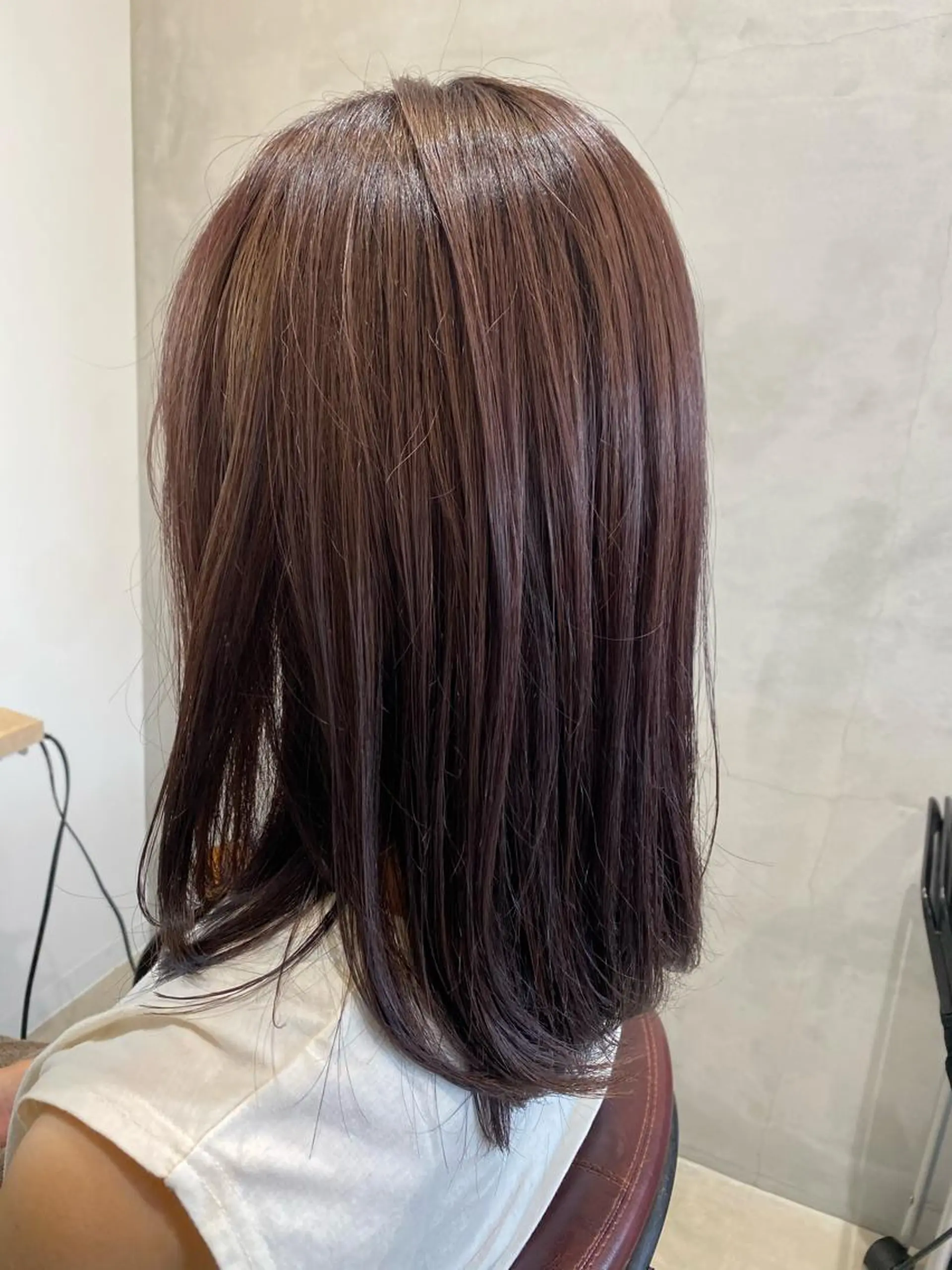 ミディアム カラー ブリーチ ラベンダーカラー ブリーチなしカラー hair&eyelash Truth所属・Truth上谷綾子/ 名古屋市北区/黒川駅のヘアスタイル