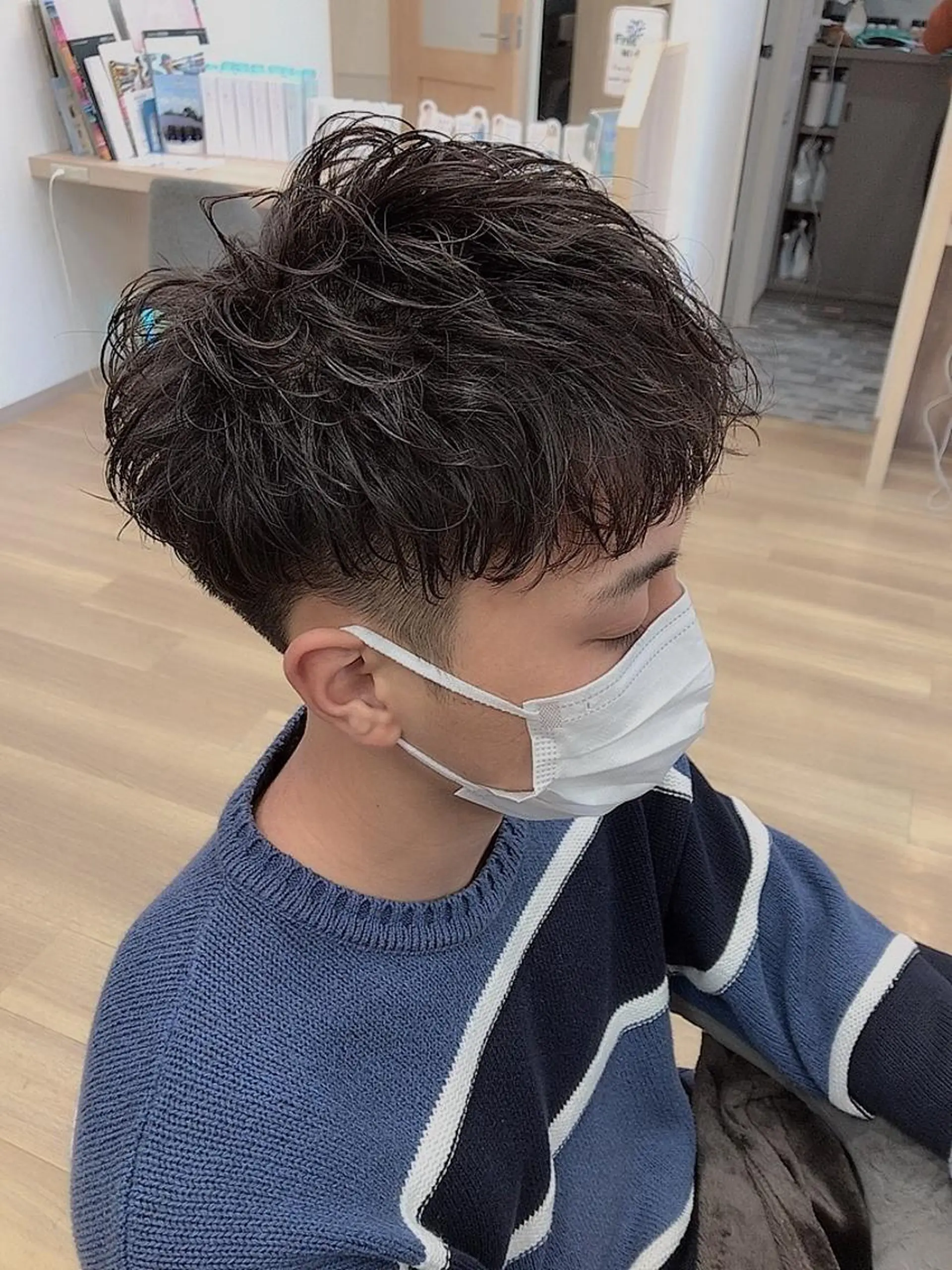 ショート ファミールヘア所属・メンズパーマ波巻き 🌳大森悠登🌳のヘアスタイル