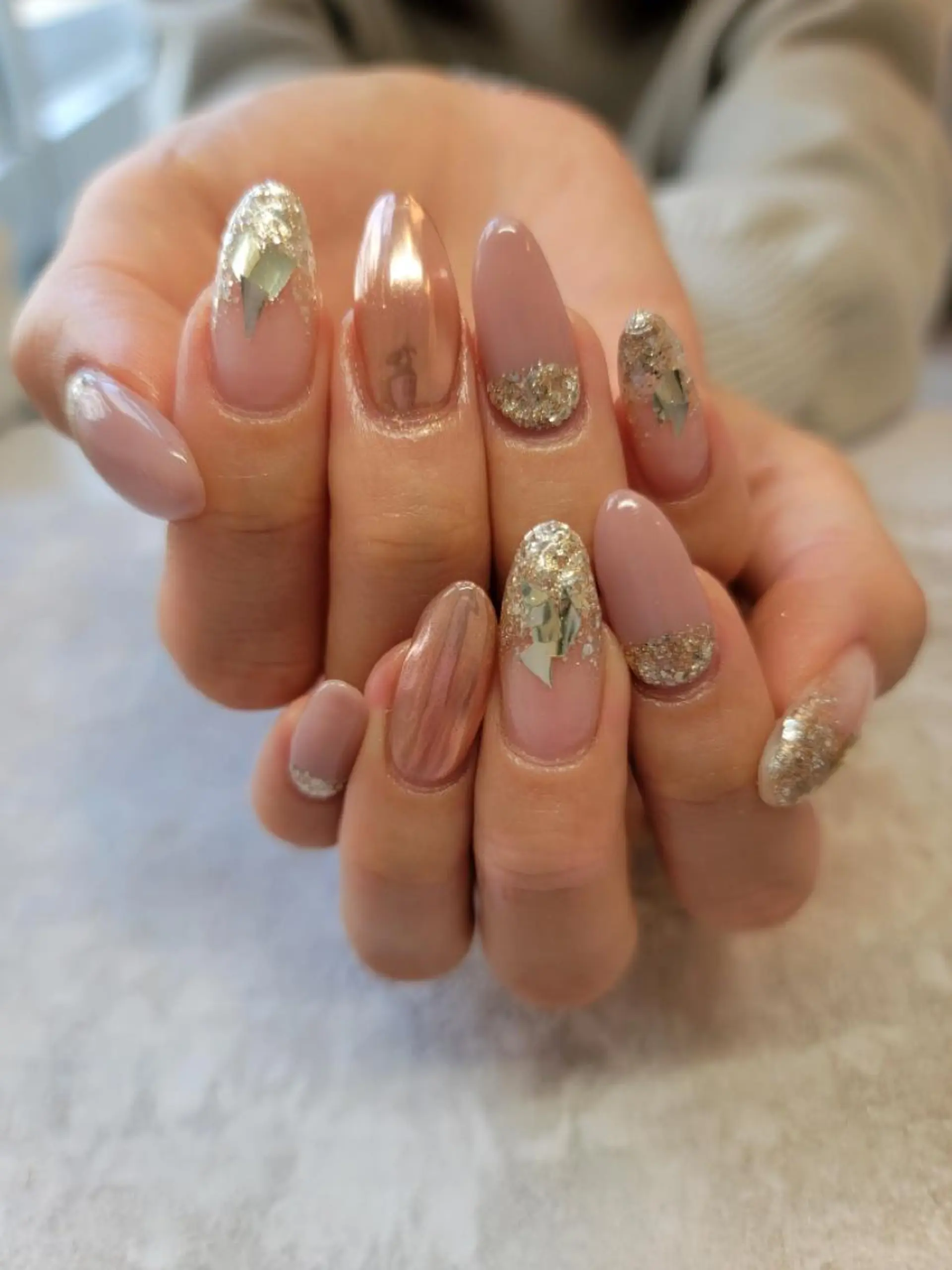 ネイル アートネイル キラキラネイル ミラーネイル ハンドネイル beauty salon RePi所属・B.S. RePiのエステ・リラクイメージ