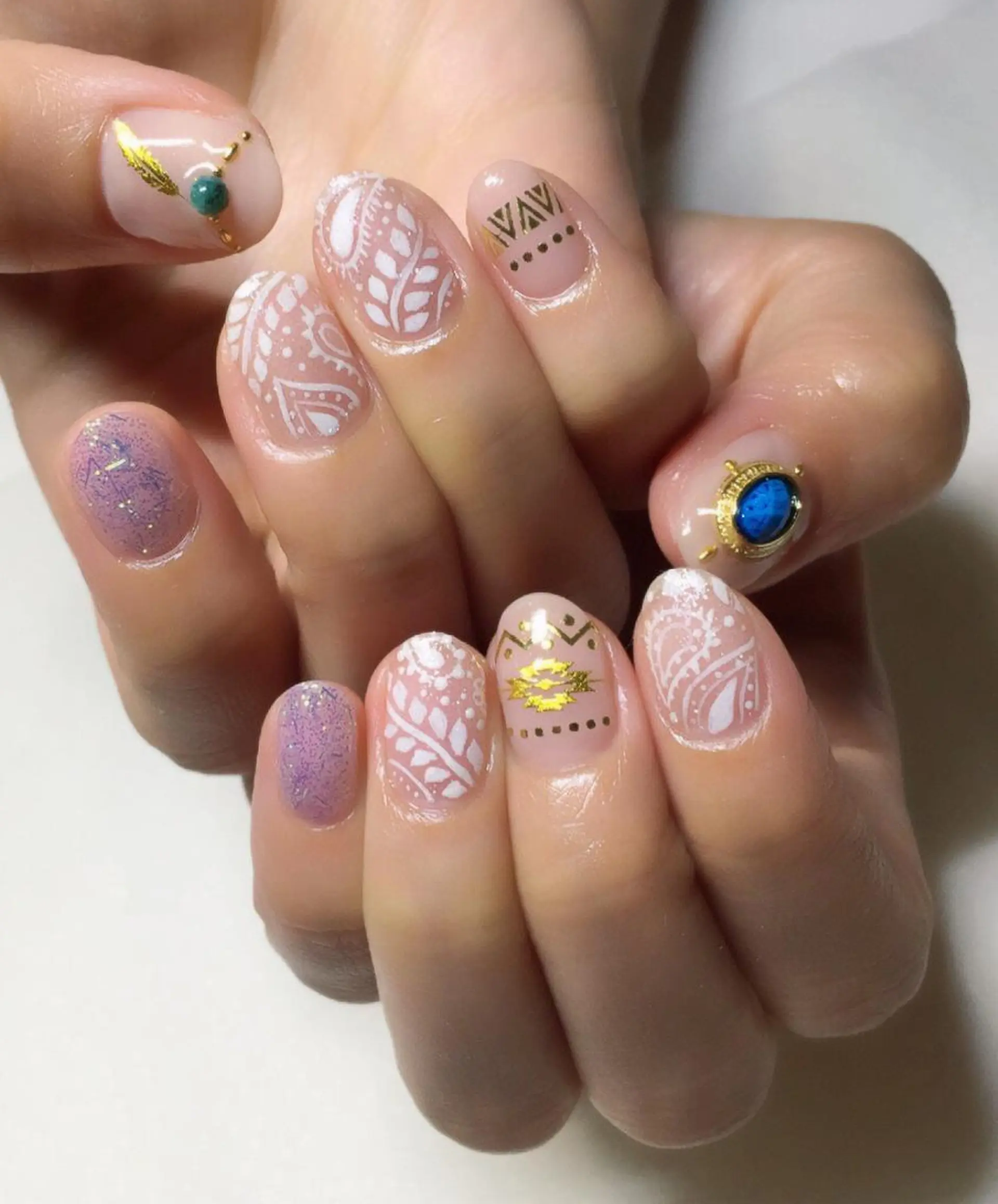 ネイル アートネイル 40代からの爪を守る ×ケア重視サロン♡のネイルデザイン