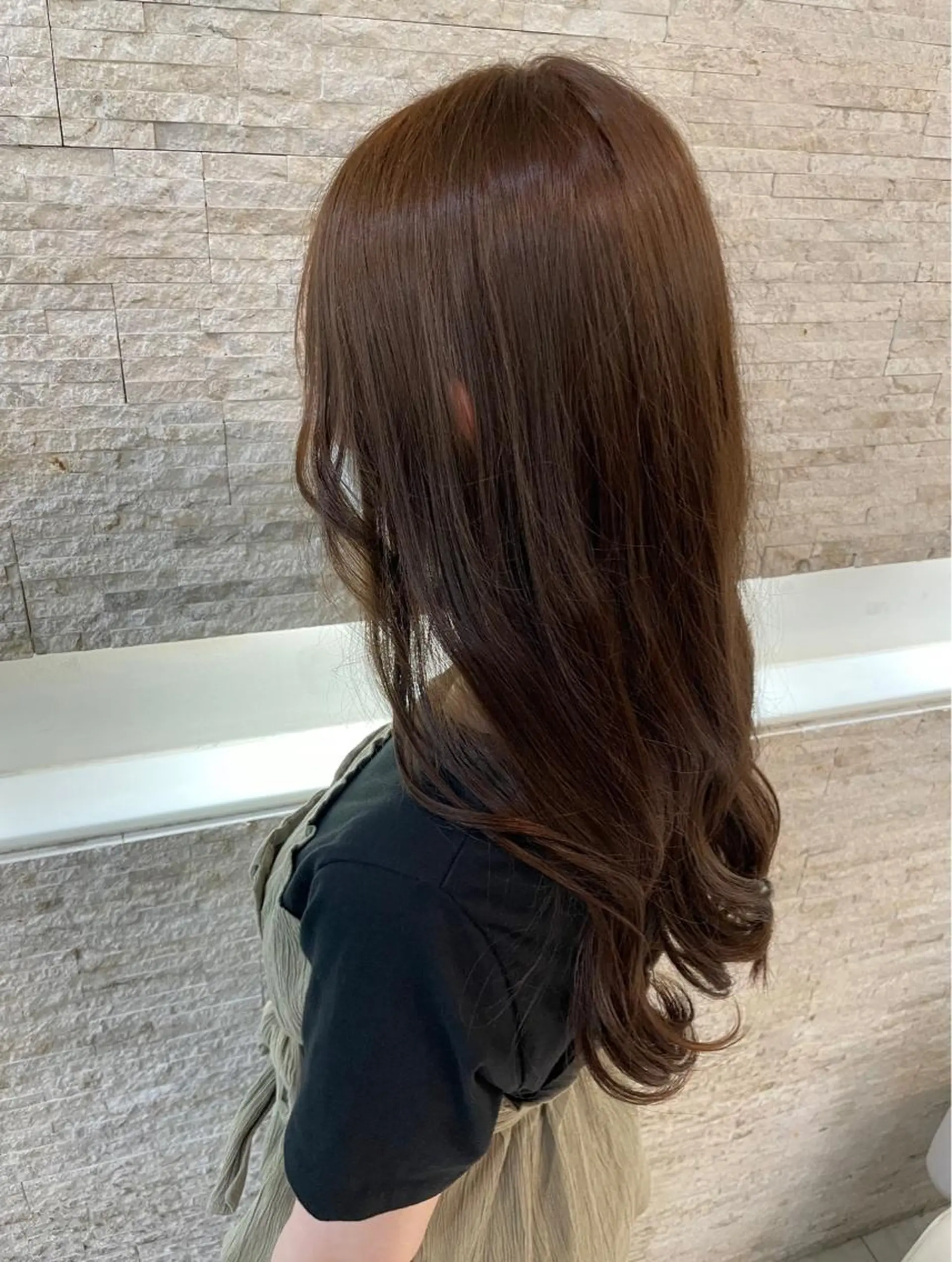 ロング カット ヘアカラー トリートメント 🌹門奈🌹髪質改善 /透明感カラーのヘアスタイル