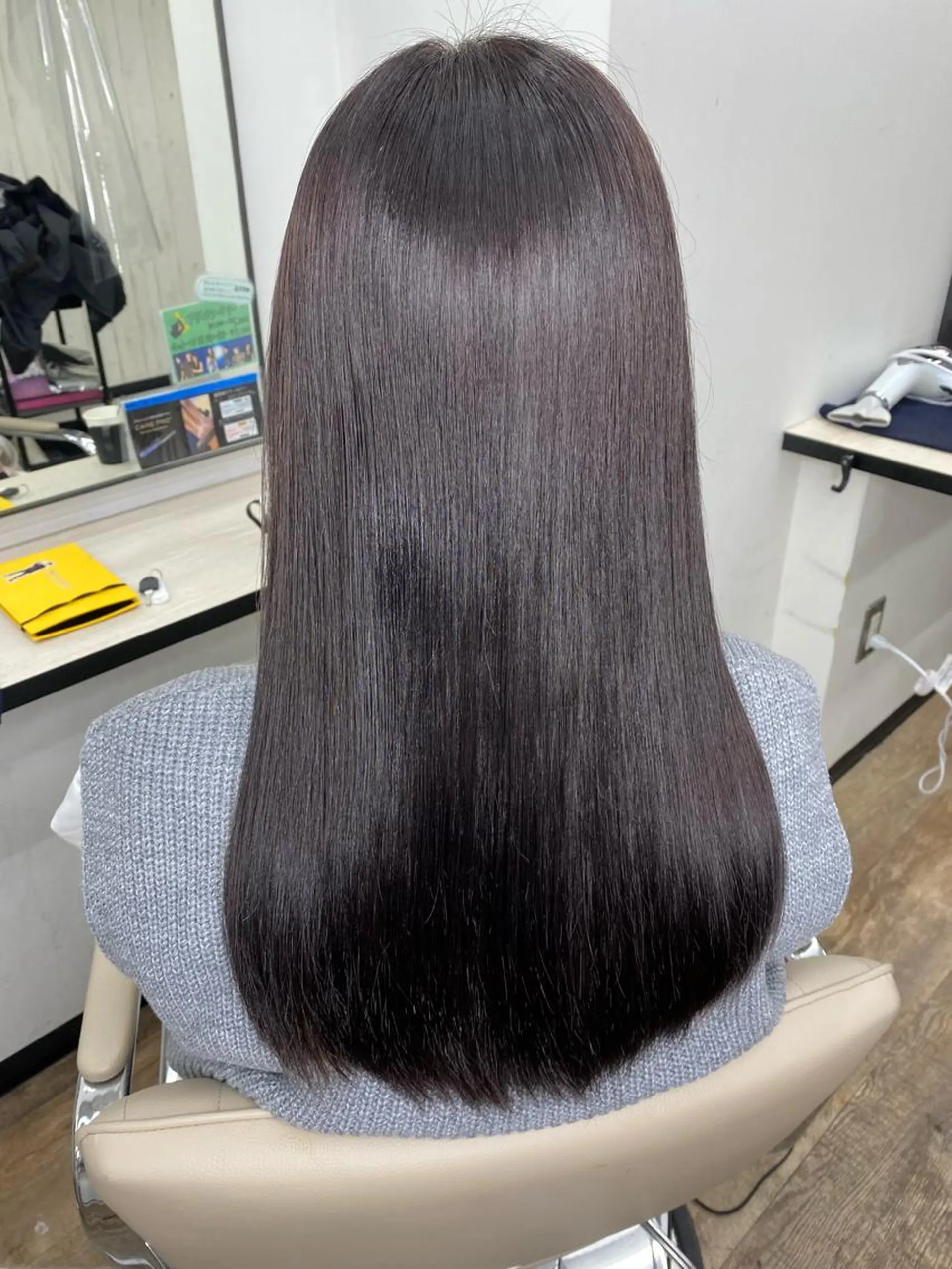 カラー 黒髪 バイオレットカラー 髪質改善/ TECHIのヘアスタイル