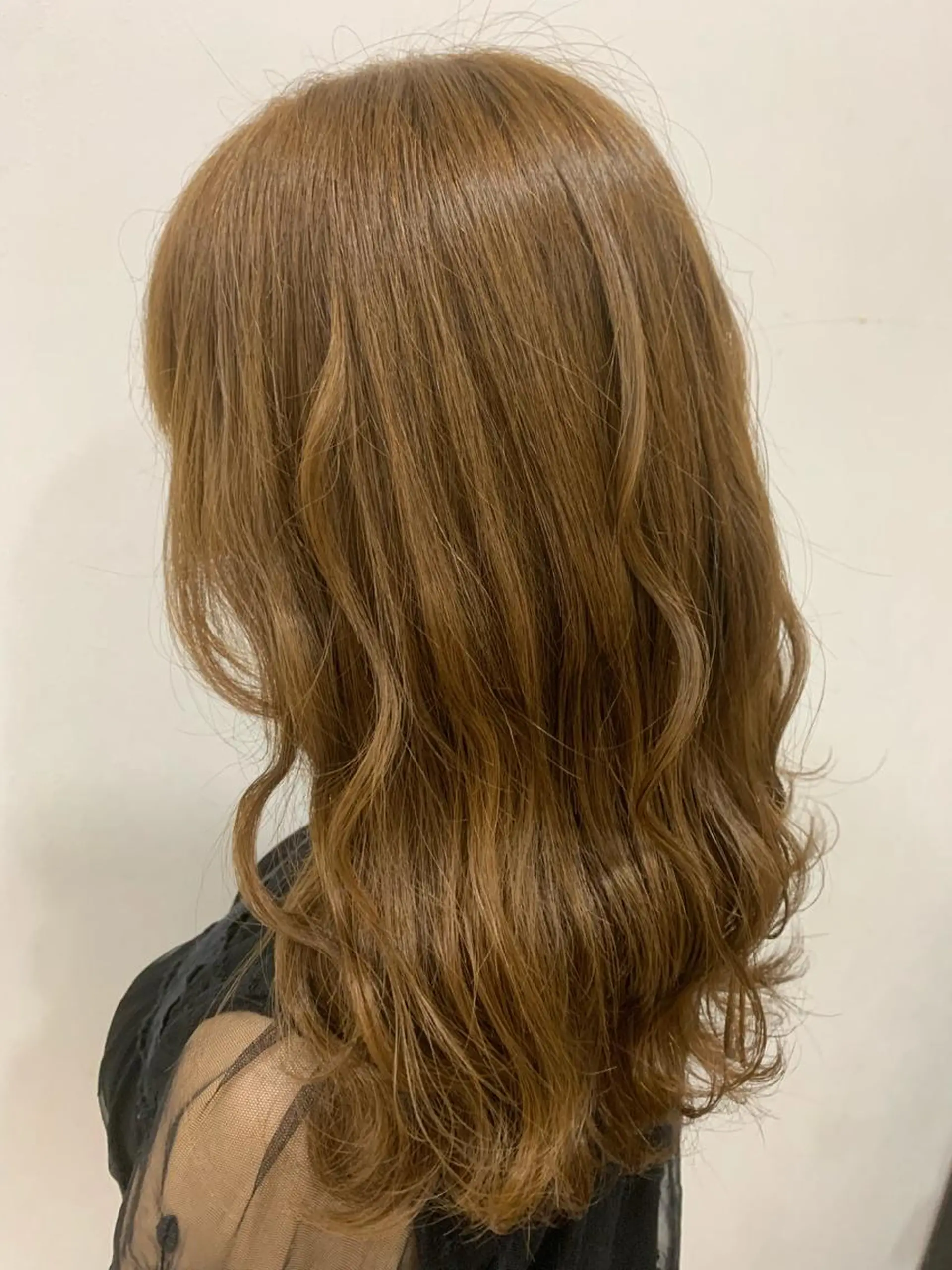 セミロング カラー ヘアアレンジ 脱白髪染め美容師 竹内涼乃のヘアスタイル