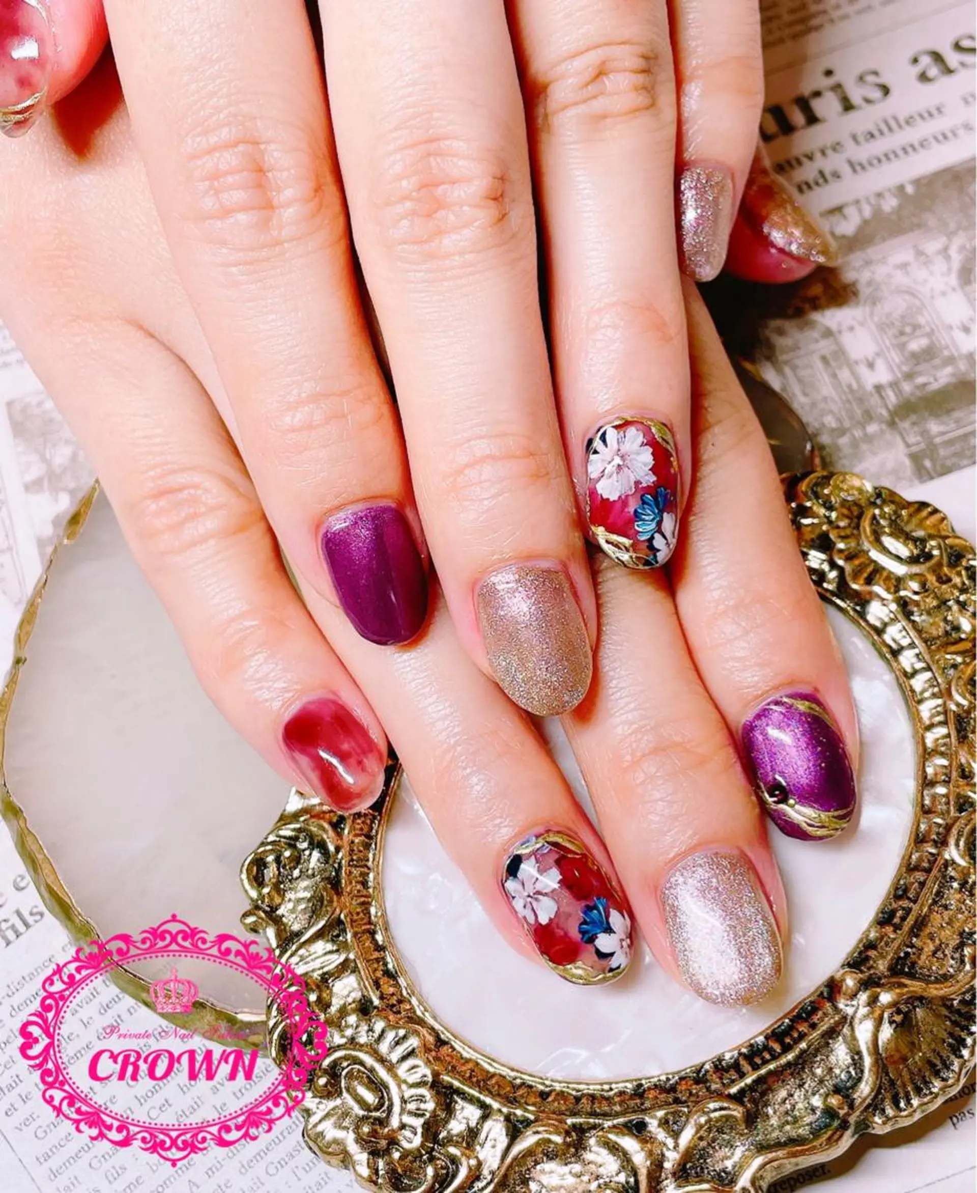 ネイル CROWN プライベートサロンのネイルデザイン