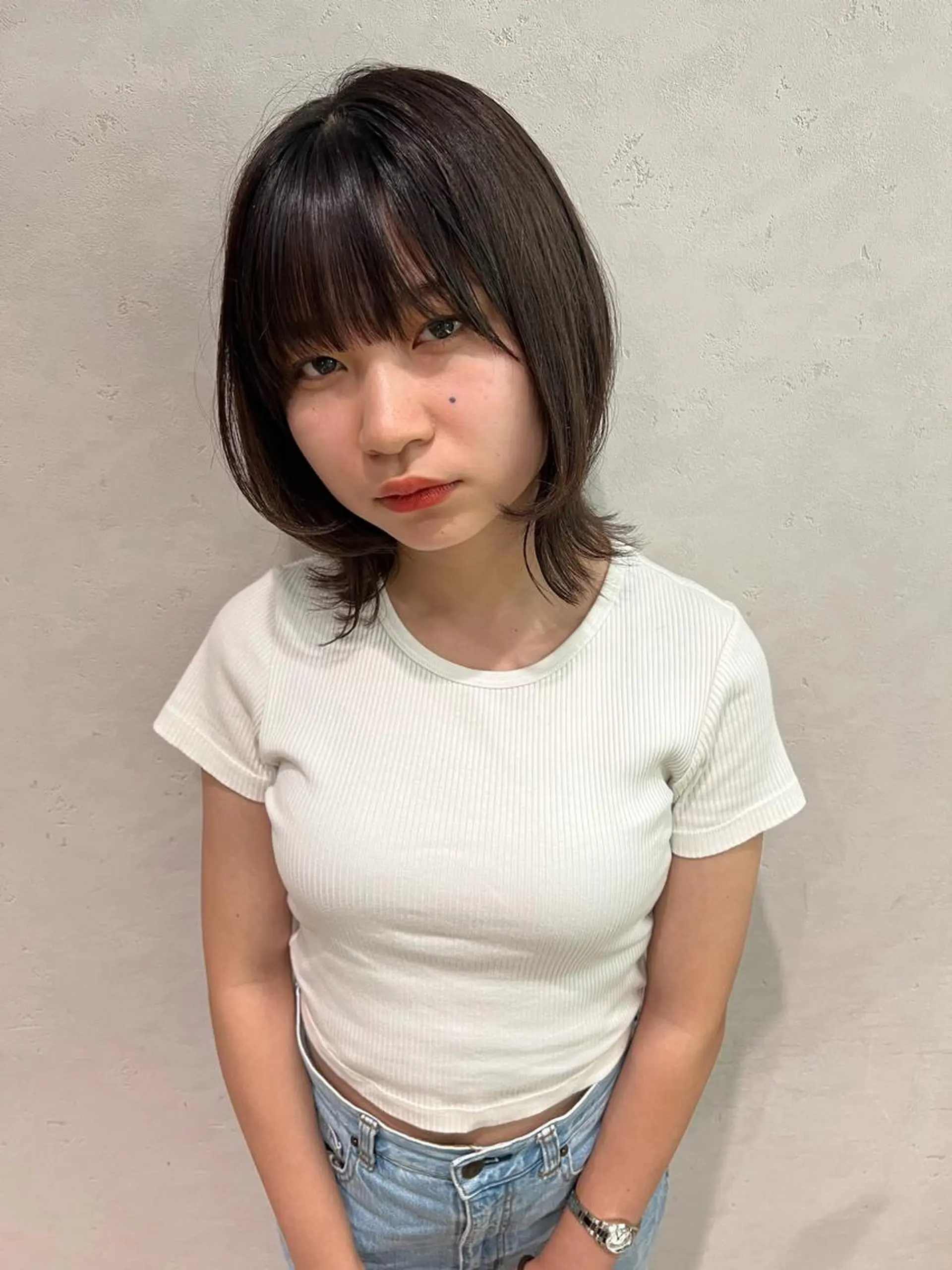 ミディアム ボブ ウルフカット ディアローグ 下北沢所属・高橋 龍哉のヘアスタイル