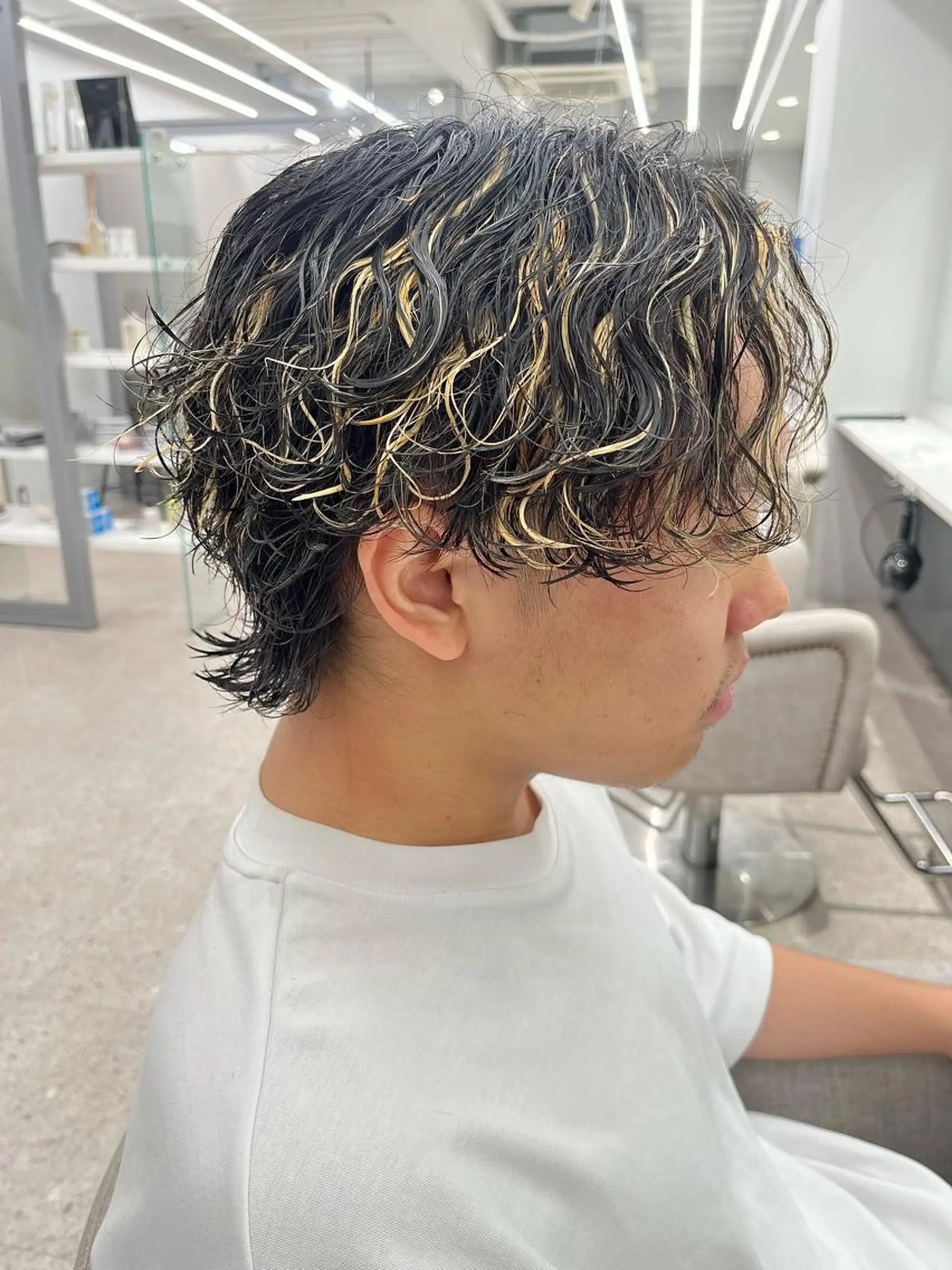 パーマ メンズ カット パーマ 🍐シャドウパーマ メンズ特化/守岡🍐のヘアスタイル