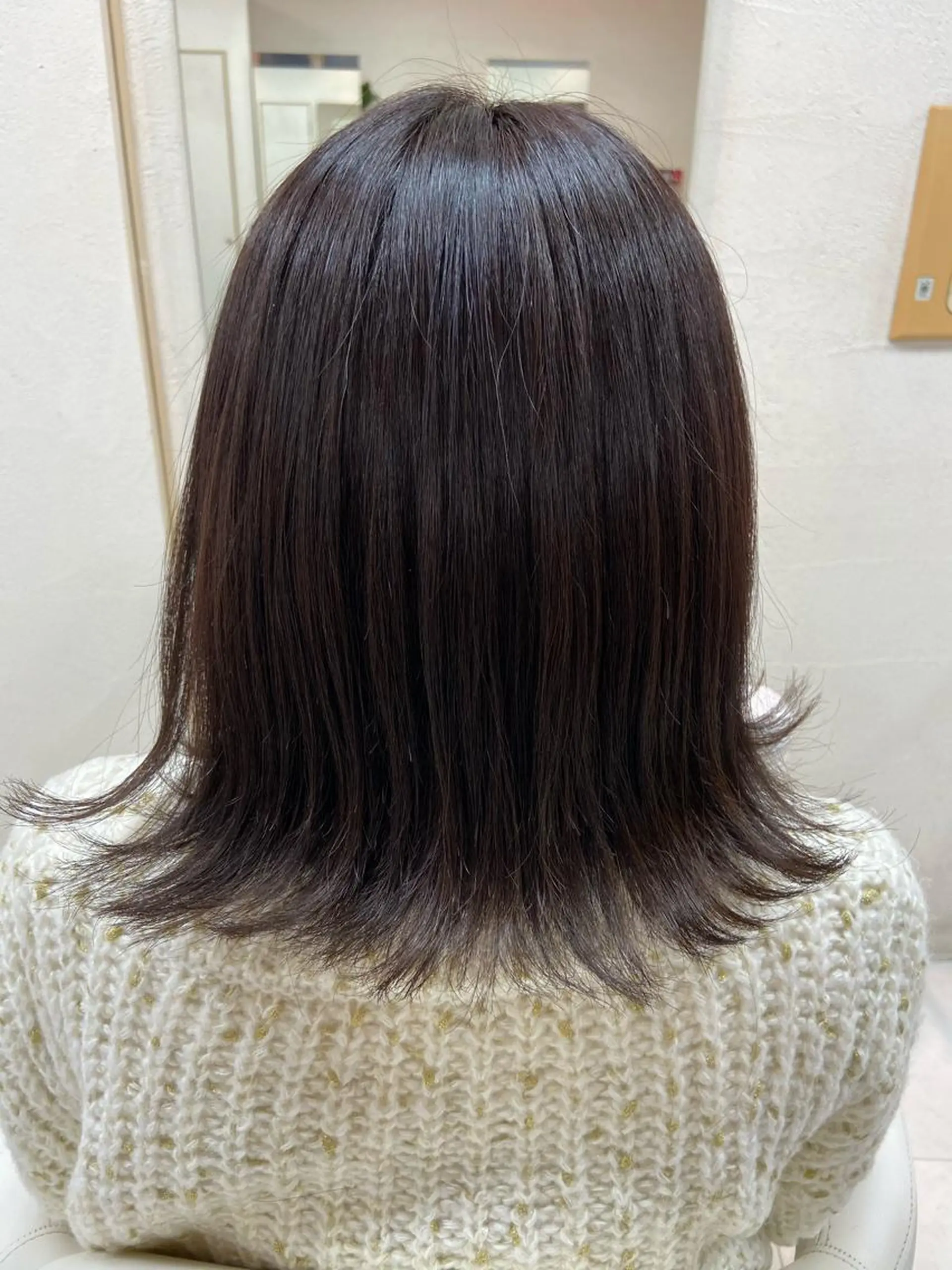 ミディアム カラー ブルーカラー 菊地 美憂のヘアスタイル