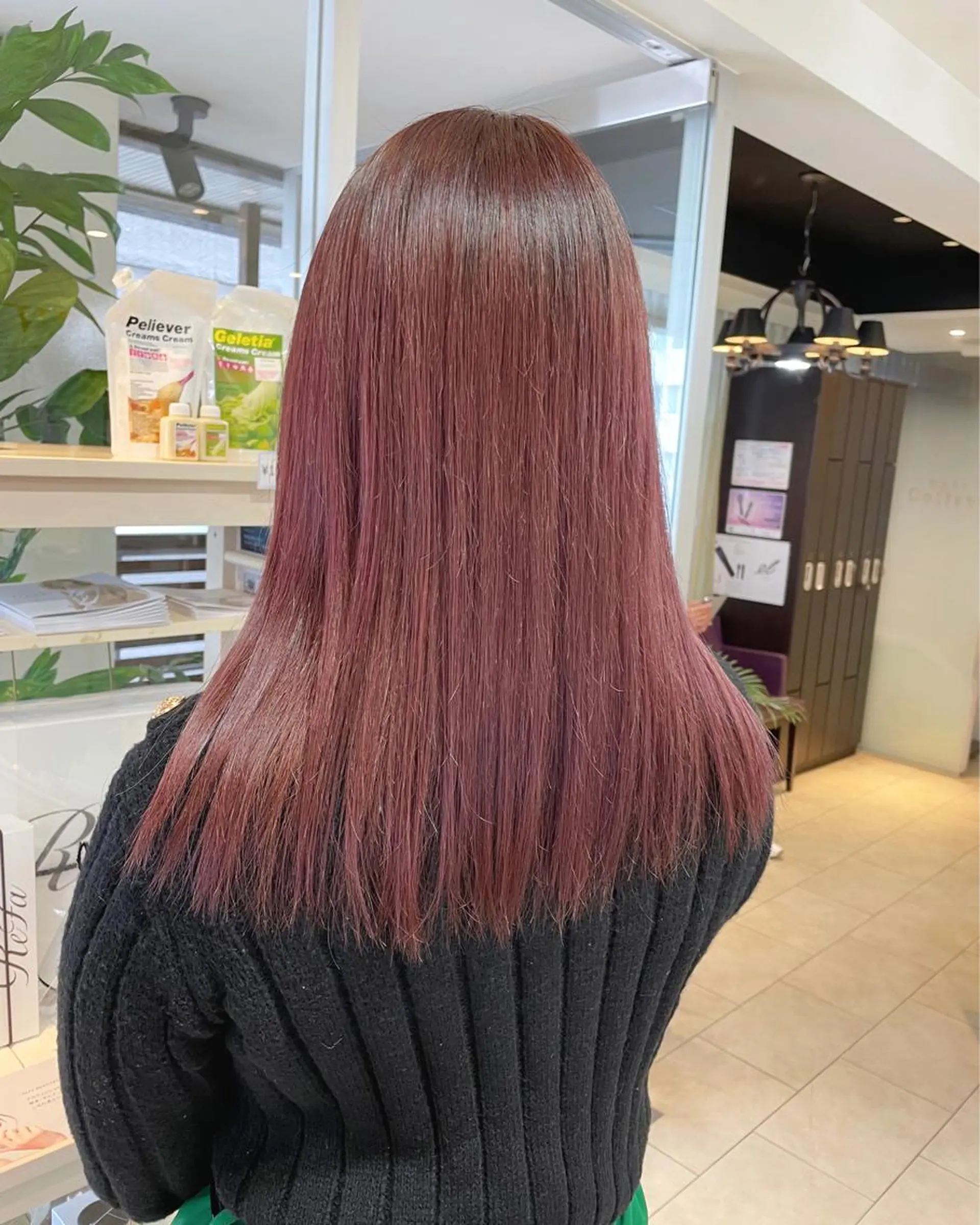 セミロング ヘアカラー 天王寺ハイトーン rinkaのヘアスタイル