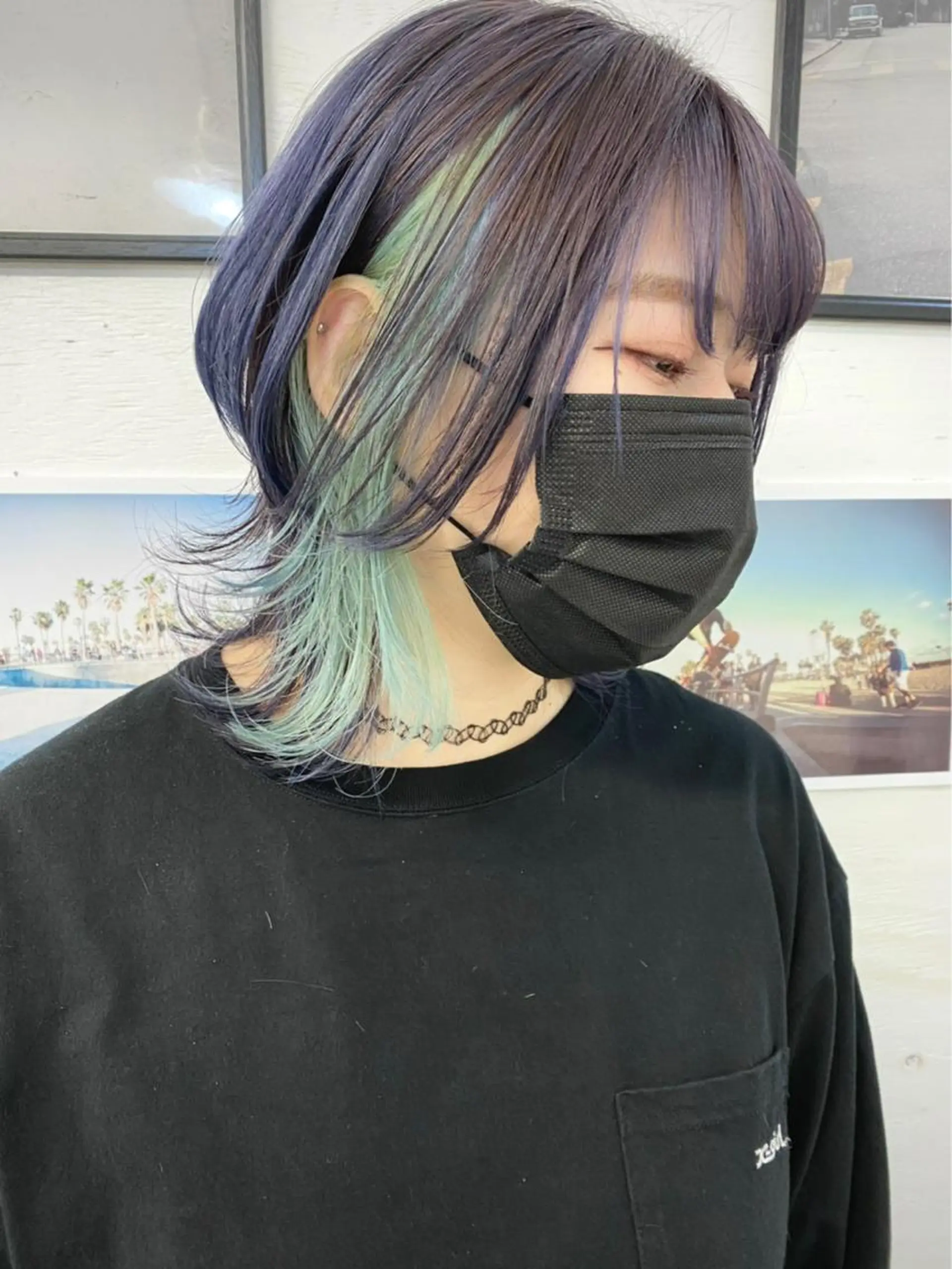 カラー ダメージレスブリーチ /艶髪/横須賀智也のヘアスタイル