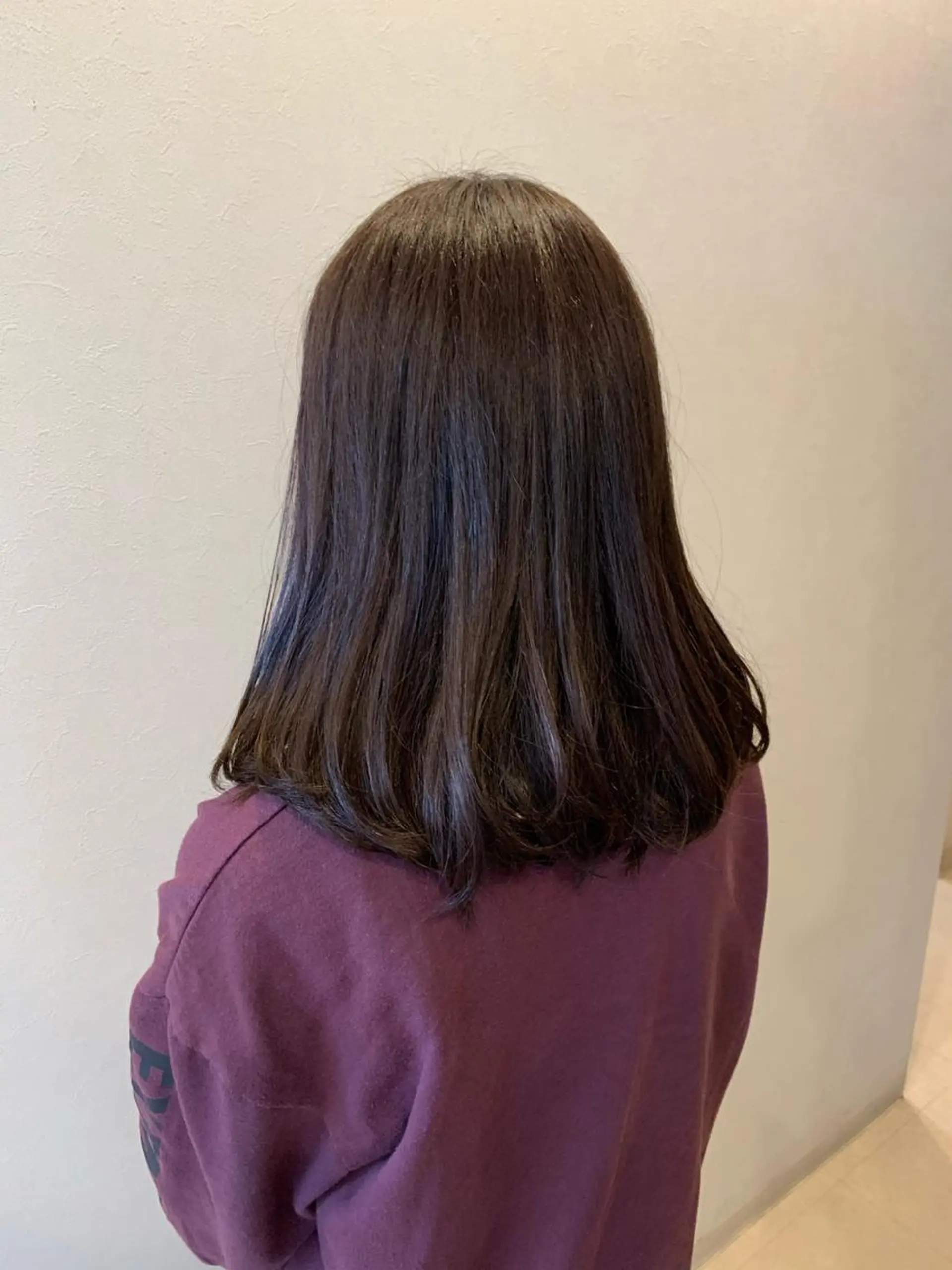 セミロング カラー 美容室 Jフィドルファドル所属・わきた かずなのヘアスタイル