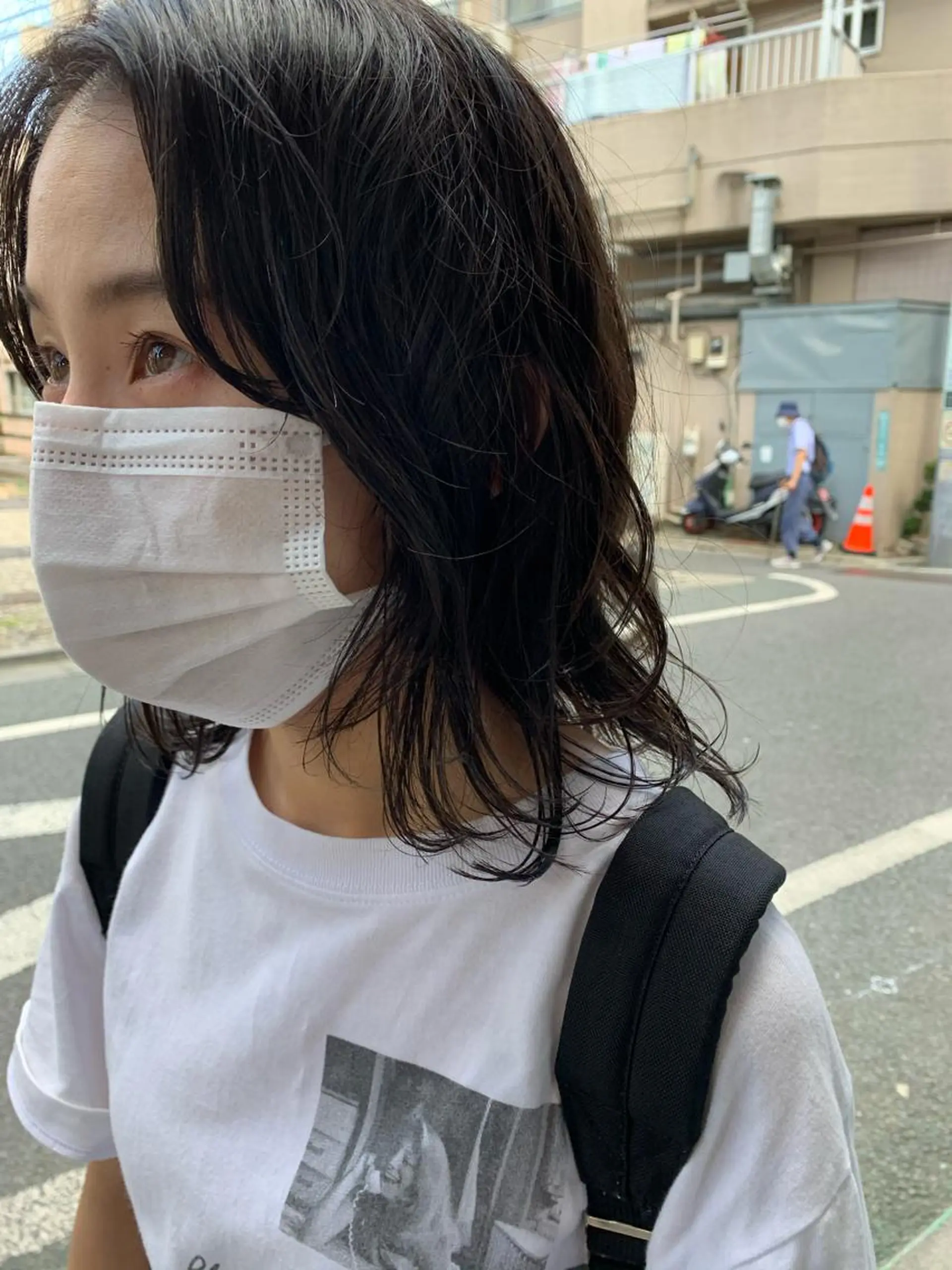 ミディアム カラー レイヤーカット カット ヘアカラー トリートメント パーマ/透明感カラー /ボブ/吉田一生のヘアスタイル