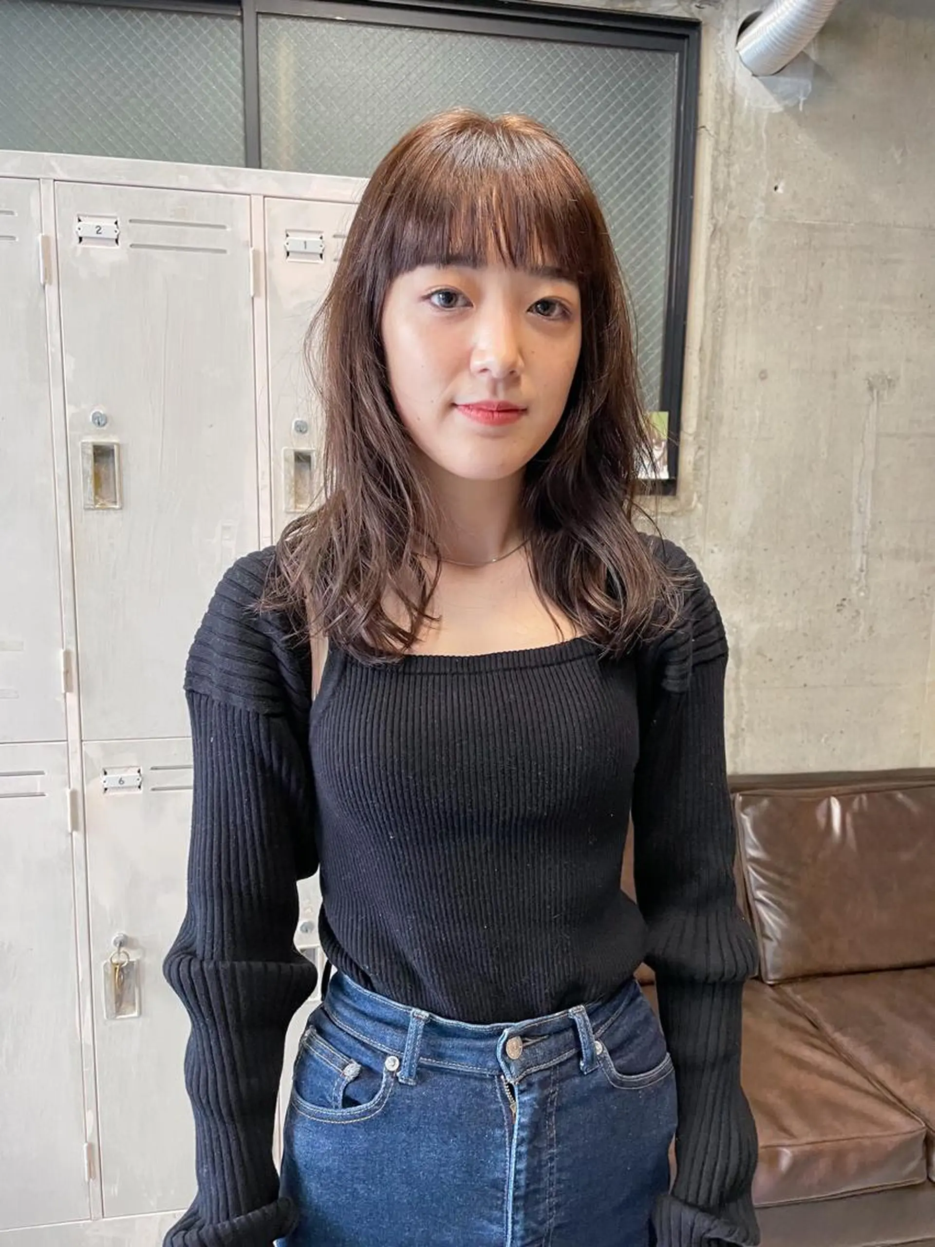 ロング カラー パーマ/レイヤー 岩山丈一郎のヘアスタイル