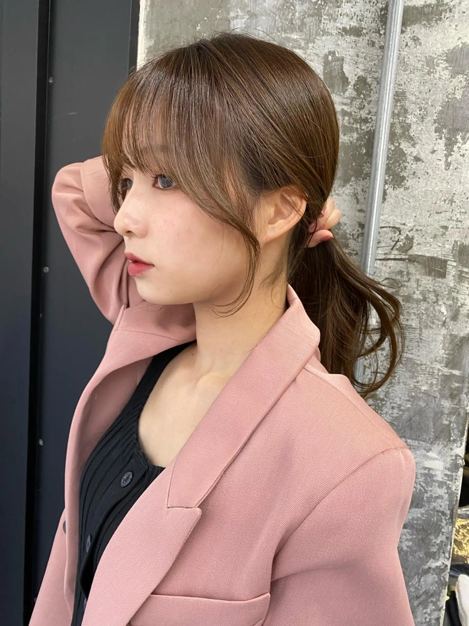 ロング カラー ダブルカラー ハイライトカラー インナーカラー くびれヘア ハイライト カット ヘアカラー トリートメント Pia hair Design Yakuin所属・Pia ツボイ ケイタのヘアスタイル