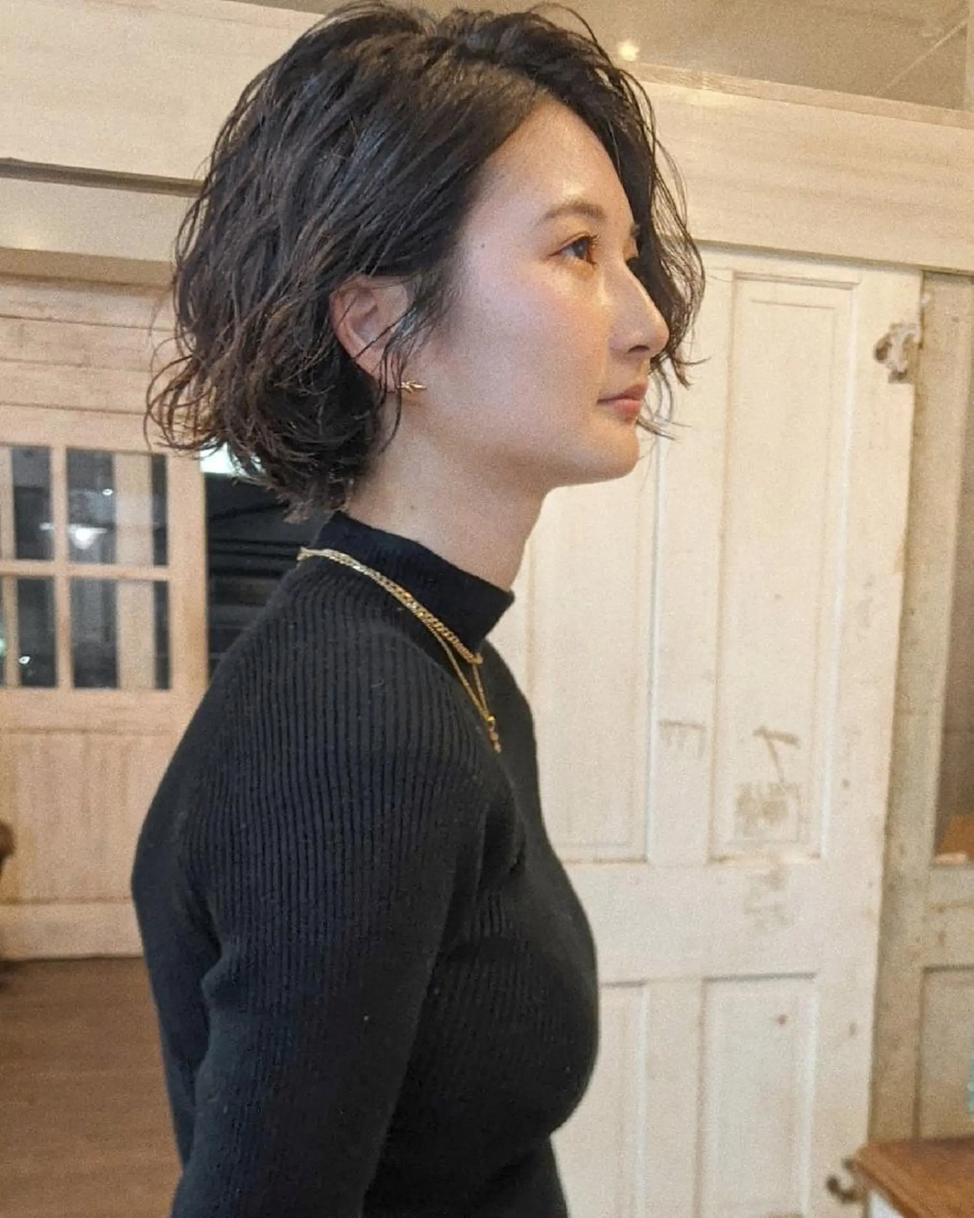 ショート ヘアアレンジ パーマ 南堀江 möwen ( メーヴェ )所属・mowen RUIのヘアスタイル