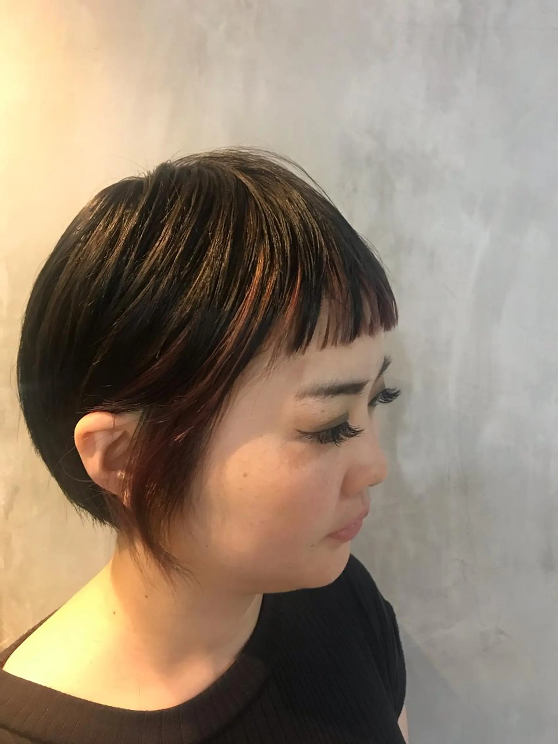 ショート カラー ヘアアレンジ インナーカラー stylist/蛯谷 珠里のヘアスタイル