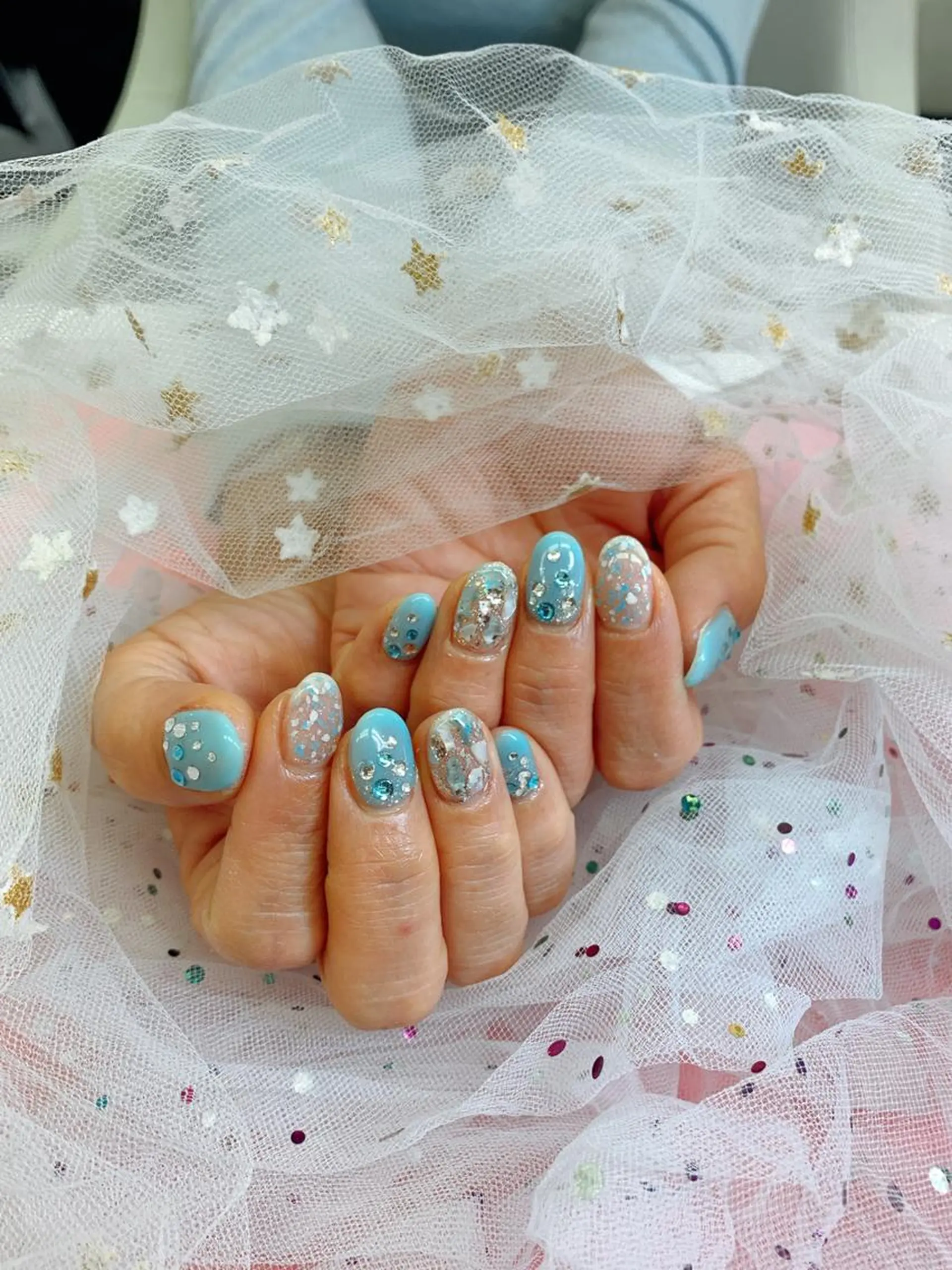 ネイル カラー 🦋ネイルサロン ブラン🌈ゆりのネイルデザイン