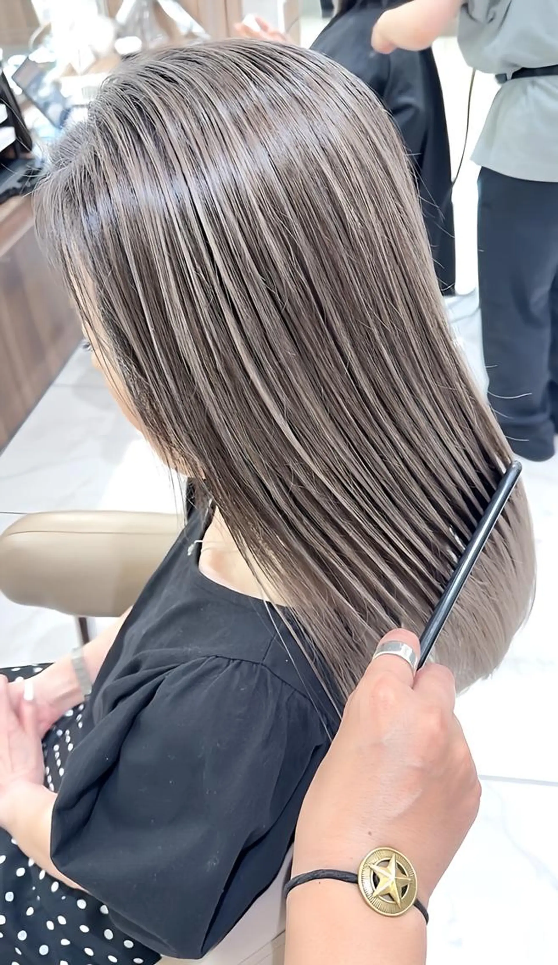 ロング カラー バレイヤージュ 髪質改善 レイヤーカット ヘアカラー トリートメント 大宮/バレイヤージュ 髪質改善/澤田隆誠のヘアスタイル