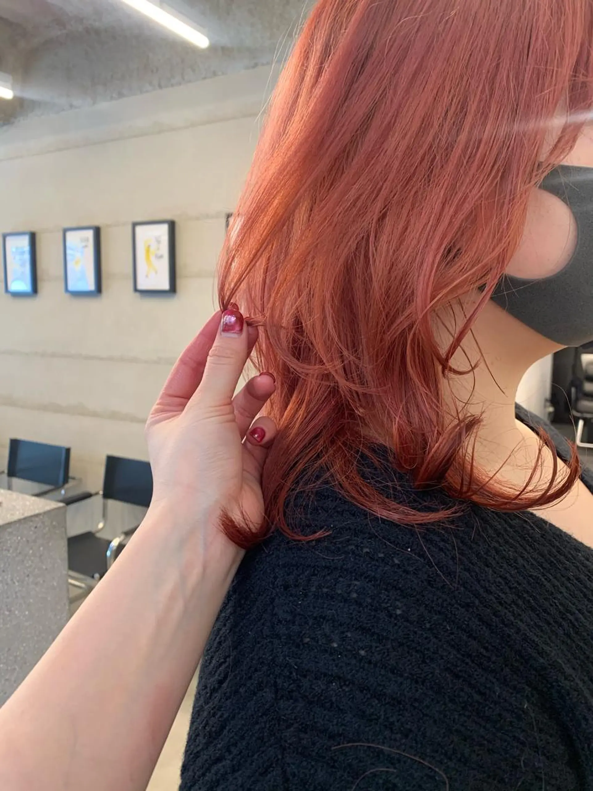 ミディアム カラー ミディアムパーマ ベージュカラー ブリーチ ケアブリーチ ダブルカラー カット ヘアカラー トリートメント 透明感/オリーブ/ グレージュ/YUKAのヘアスタイル