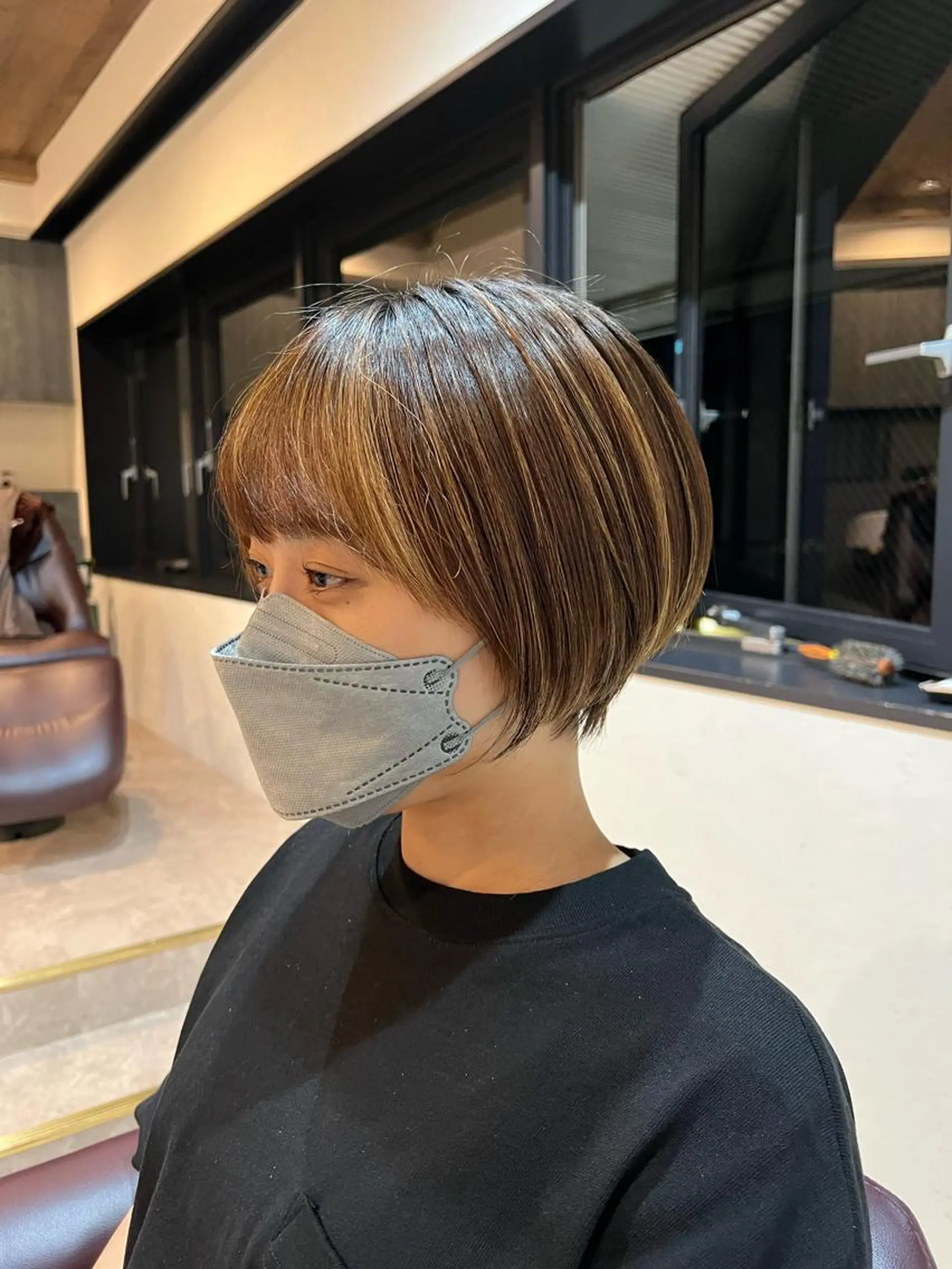 ショート ショートボブ ボブ ショートヘア カット 工藤 梨花のヘアスタイル