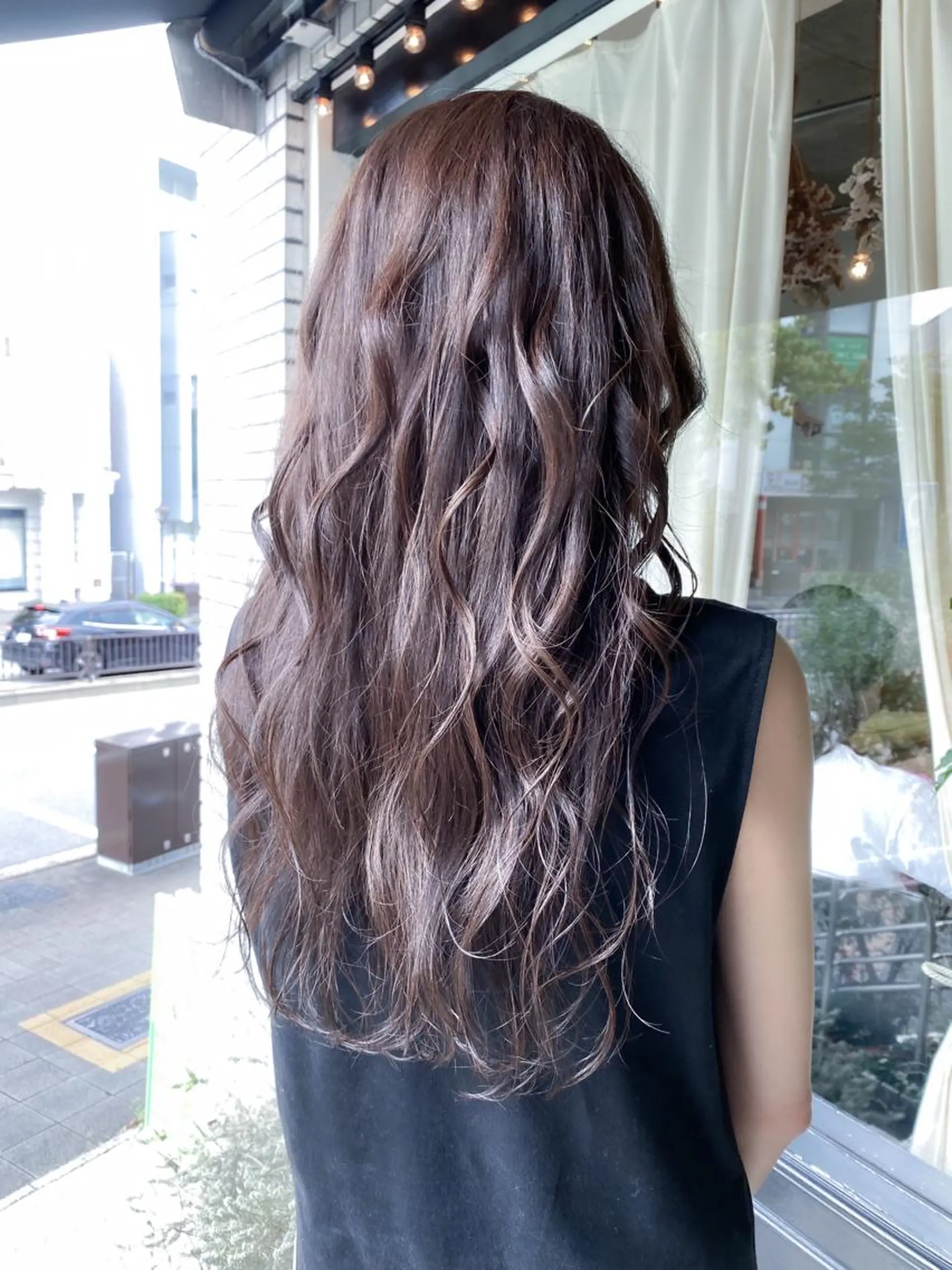 ロング カラー グレージュ ヘアカラー ducha所属・DUCHA Tomida naoのヘアスタイル