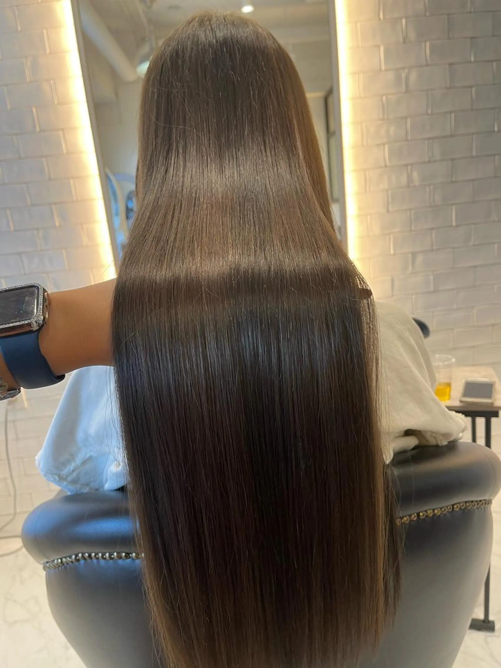 ロング カラー ヘアカラー トリートメント &chaLme   心斎橋所属・emi/髪質改善/ 韓国風/艶カラーのヘアスタイル