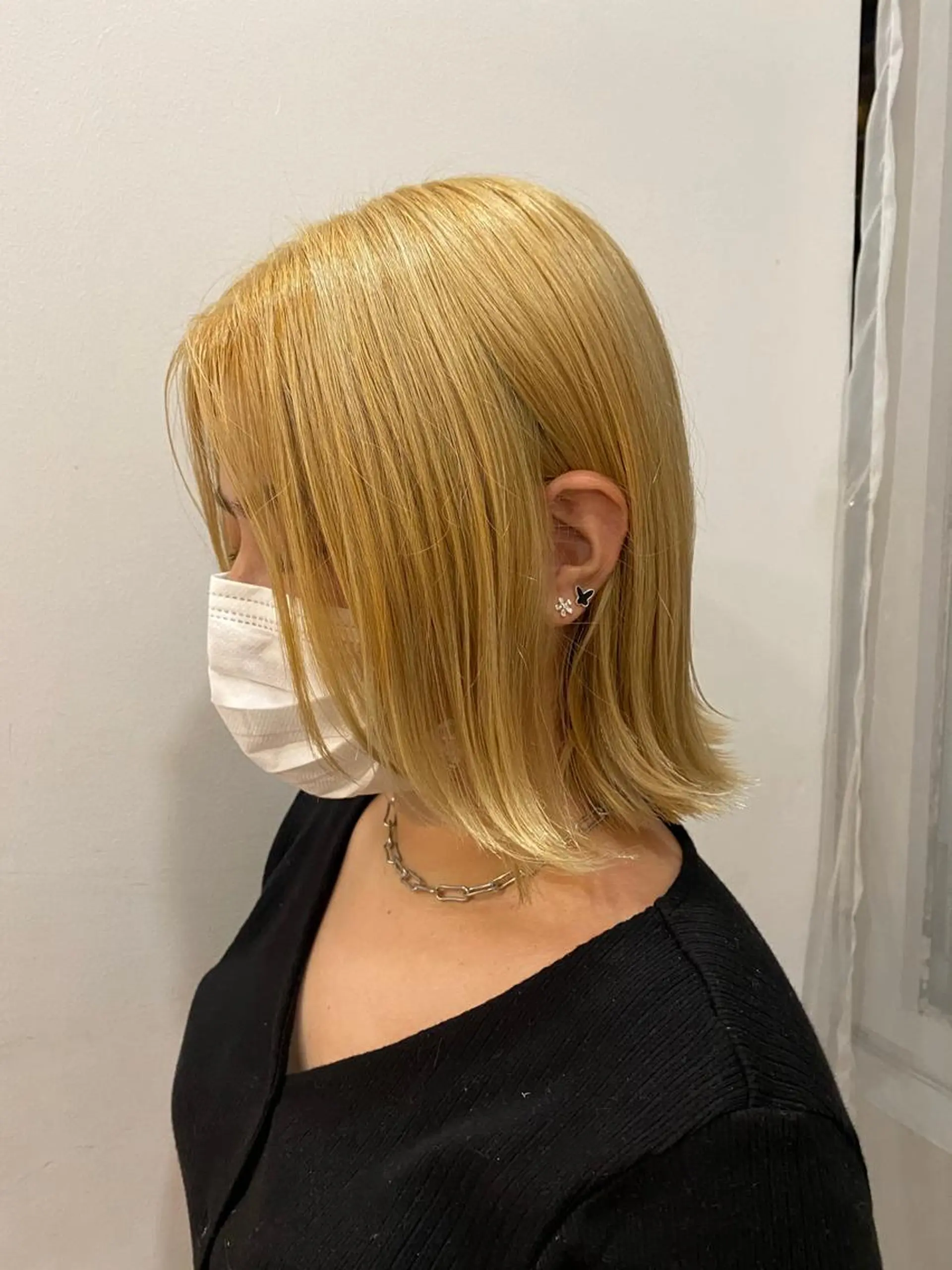 セミロング ボブ 外ハネヘア 栗田 大輝のヘアスタイル