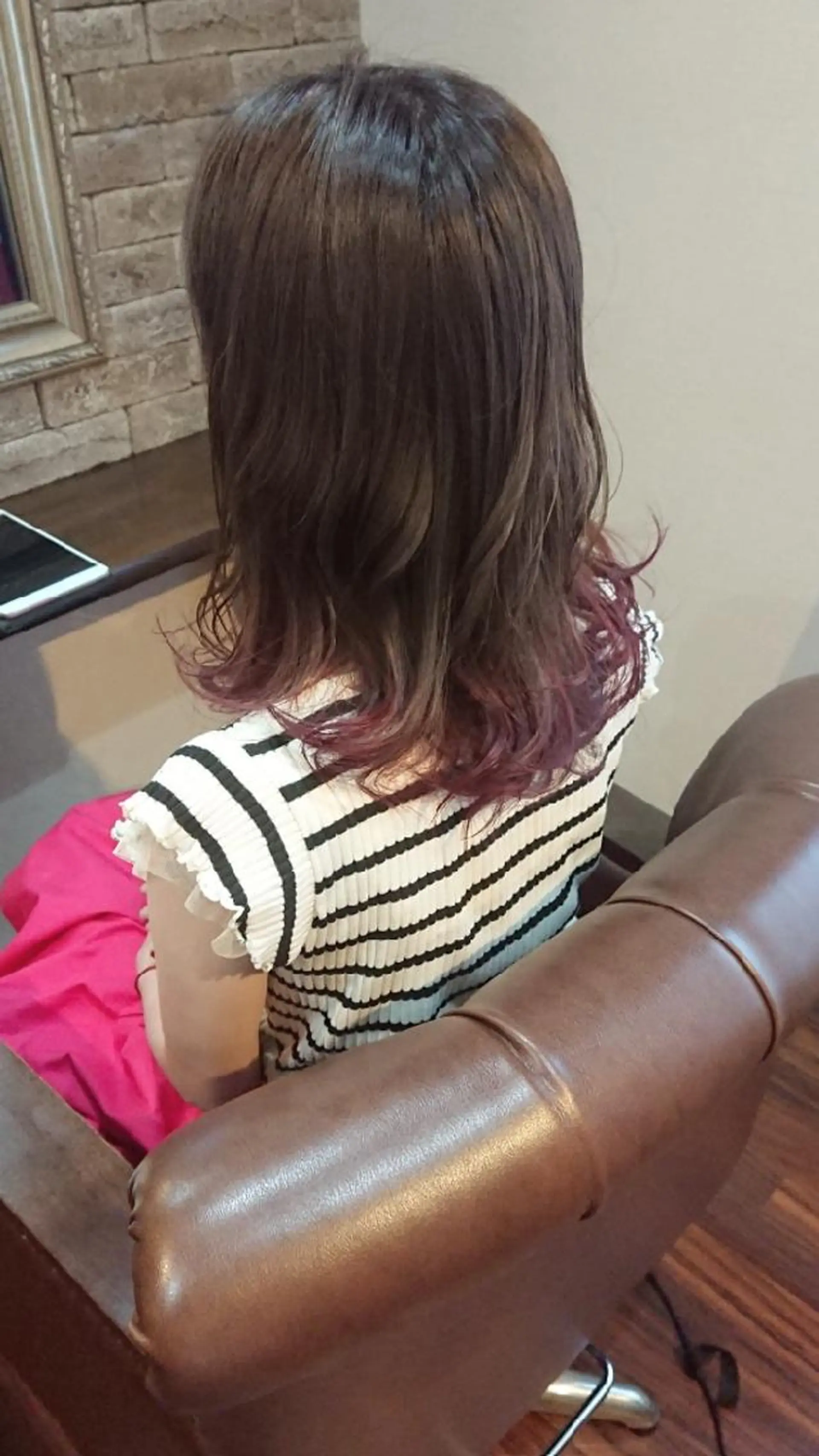 ミディアム カラー ヘアカラー トリートメント 美髪 カラーリストのヘアスタイル