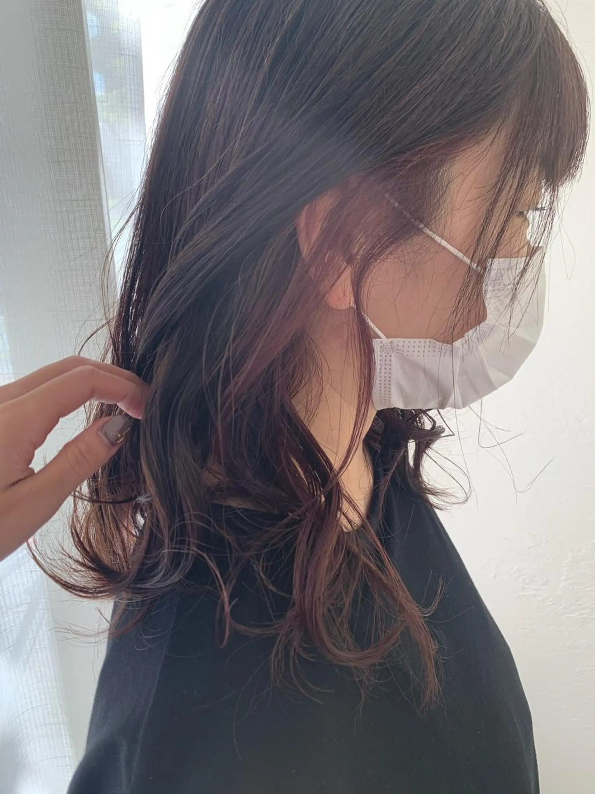セミロング カラー fio マナミのヘアスタイル