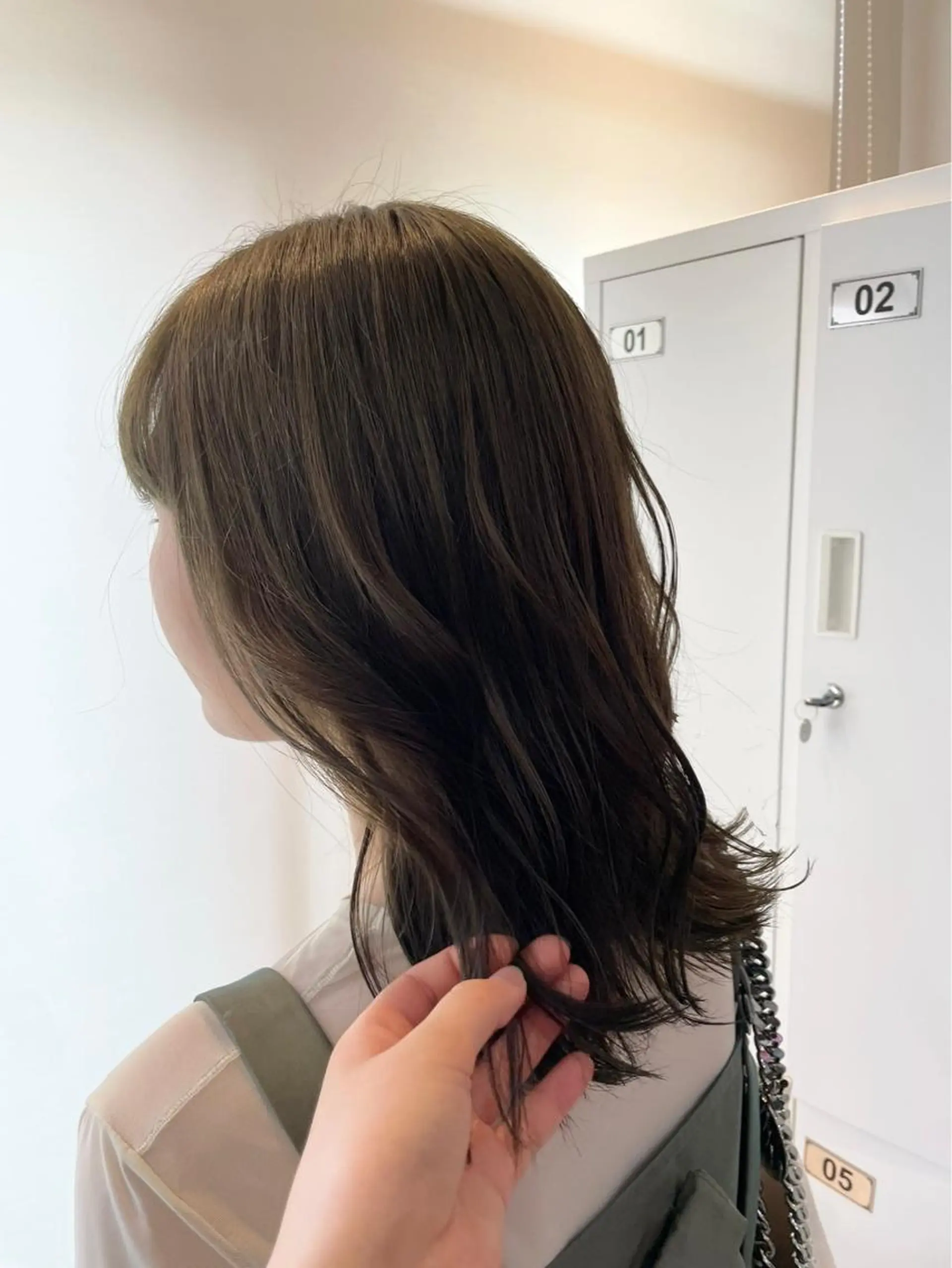 セミロング カラー ヘアカラー みやした もあのヘアスタイル