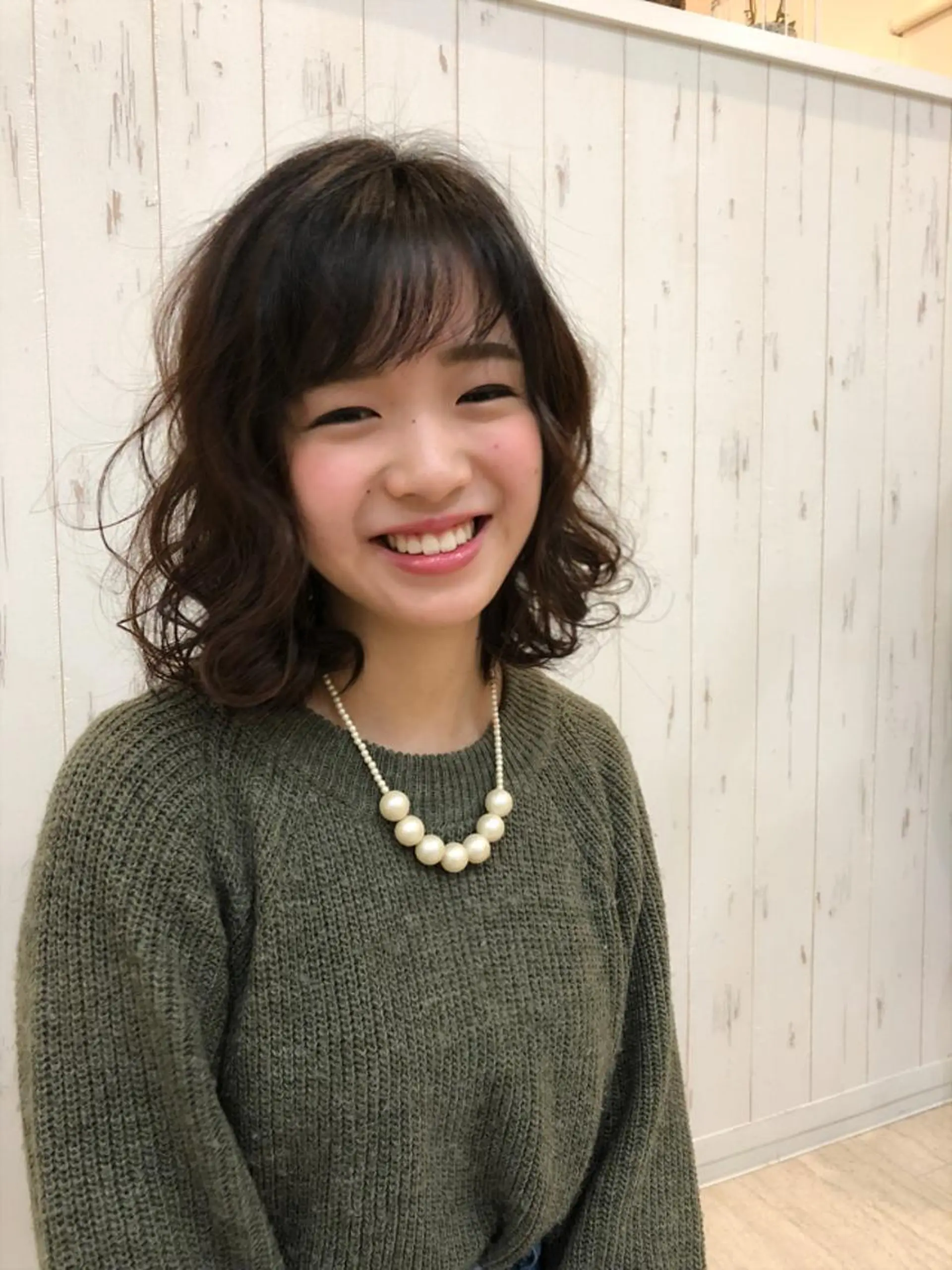 ミディアム カラー パーマ ヘアアレンジ KAIzen. tomoのヘアスタイル