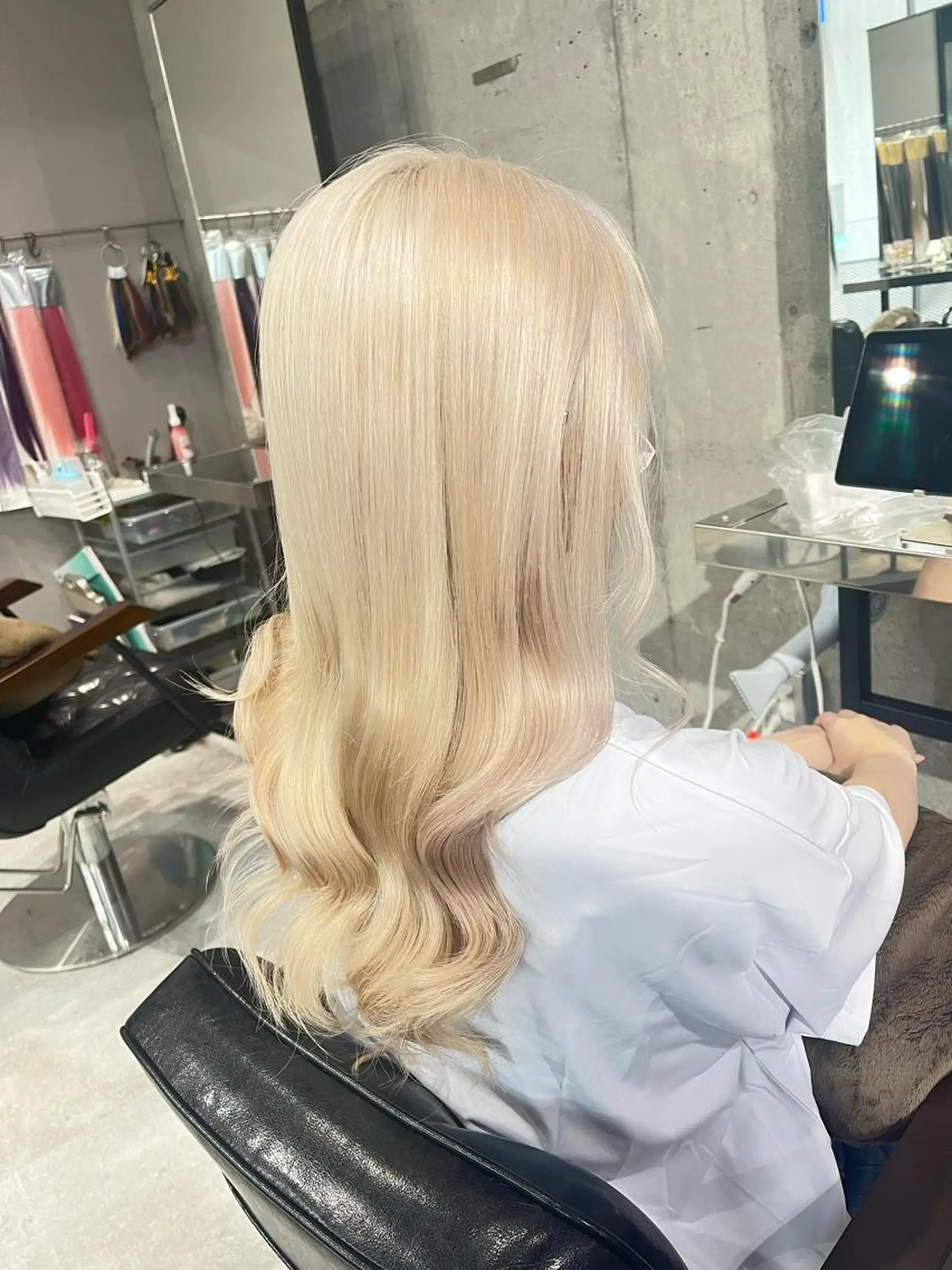 ロング Lavy kyoto所属・Lavy カラー&エクステのヘアスタイル