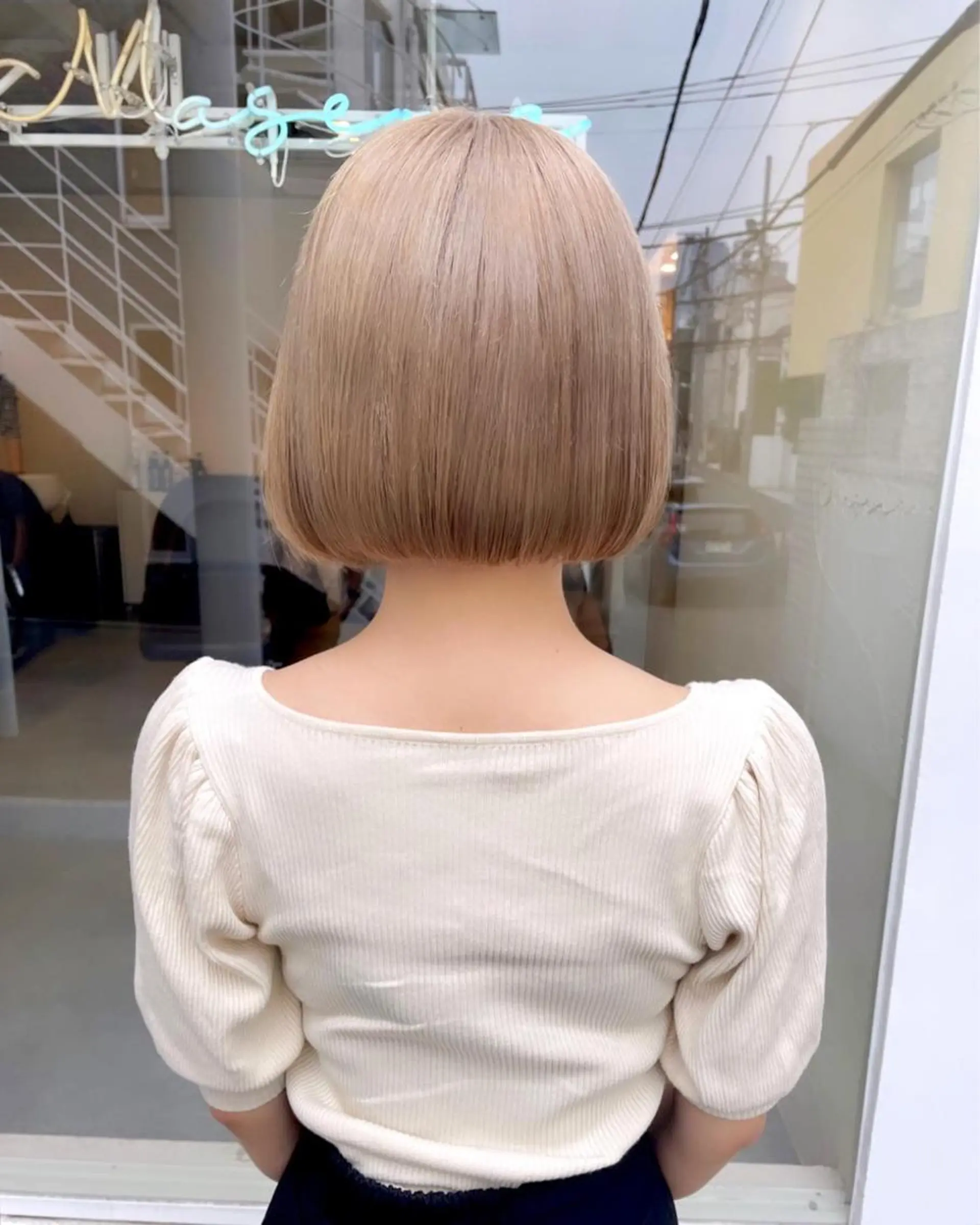 ミディアム カラー ボブ 韓国風ヘア カット ヘアカラー トリートメント ヘアセット Masena所属・💎韓国風レイヤー /ボブ💎Namiのヘアスタイル