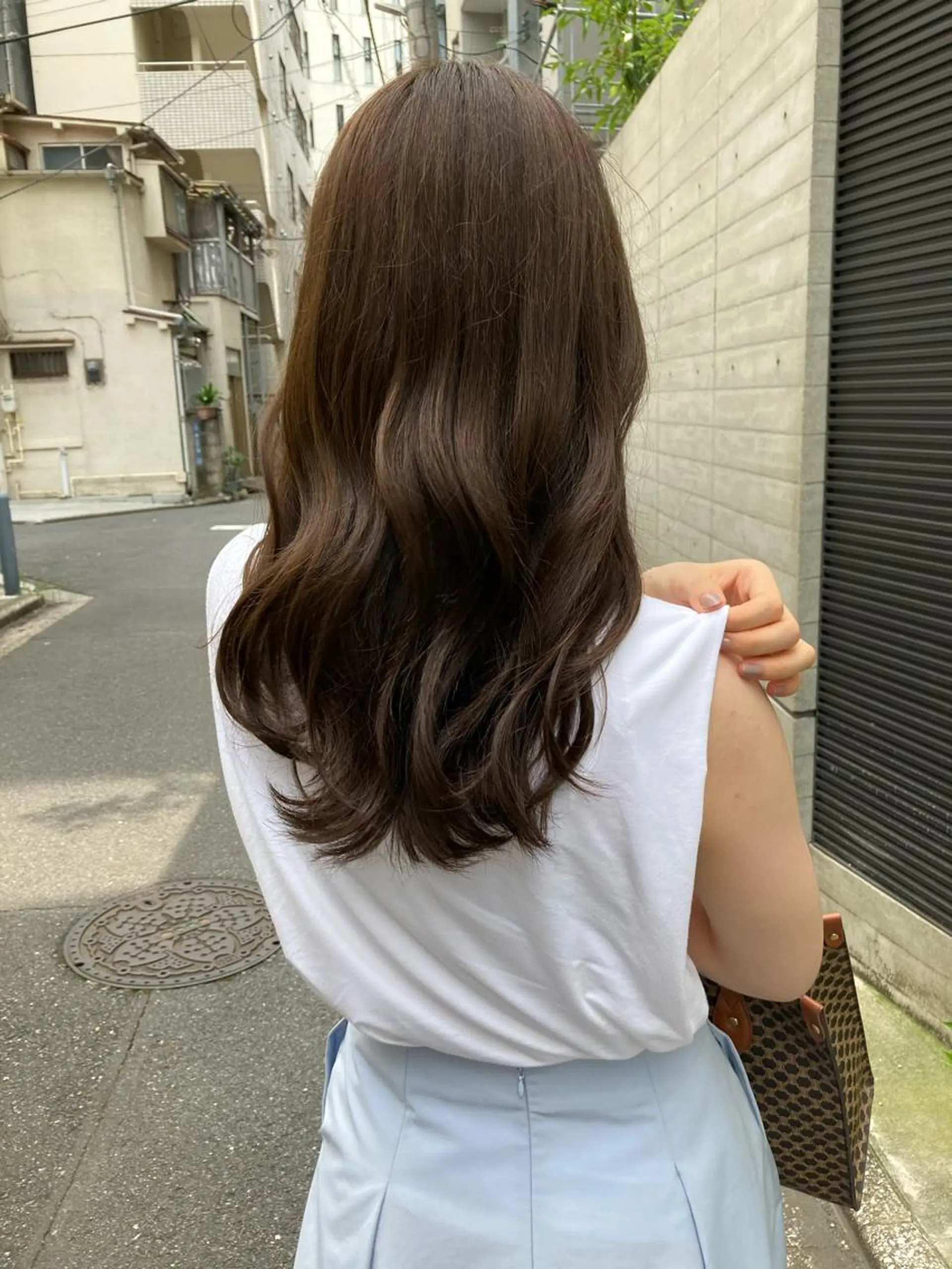 セミロング カット ヘアカラー トリートメント ✨色持ちの良い艶 カラー✨蟹江真世のヘアスタイル